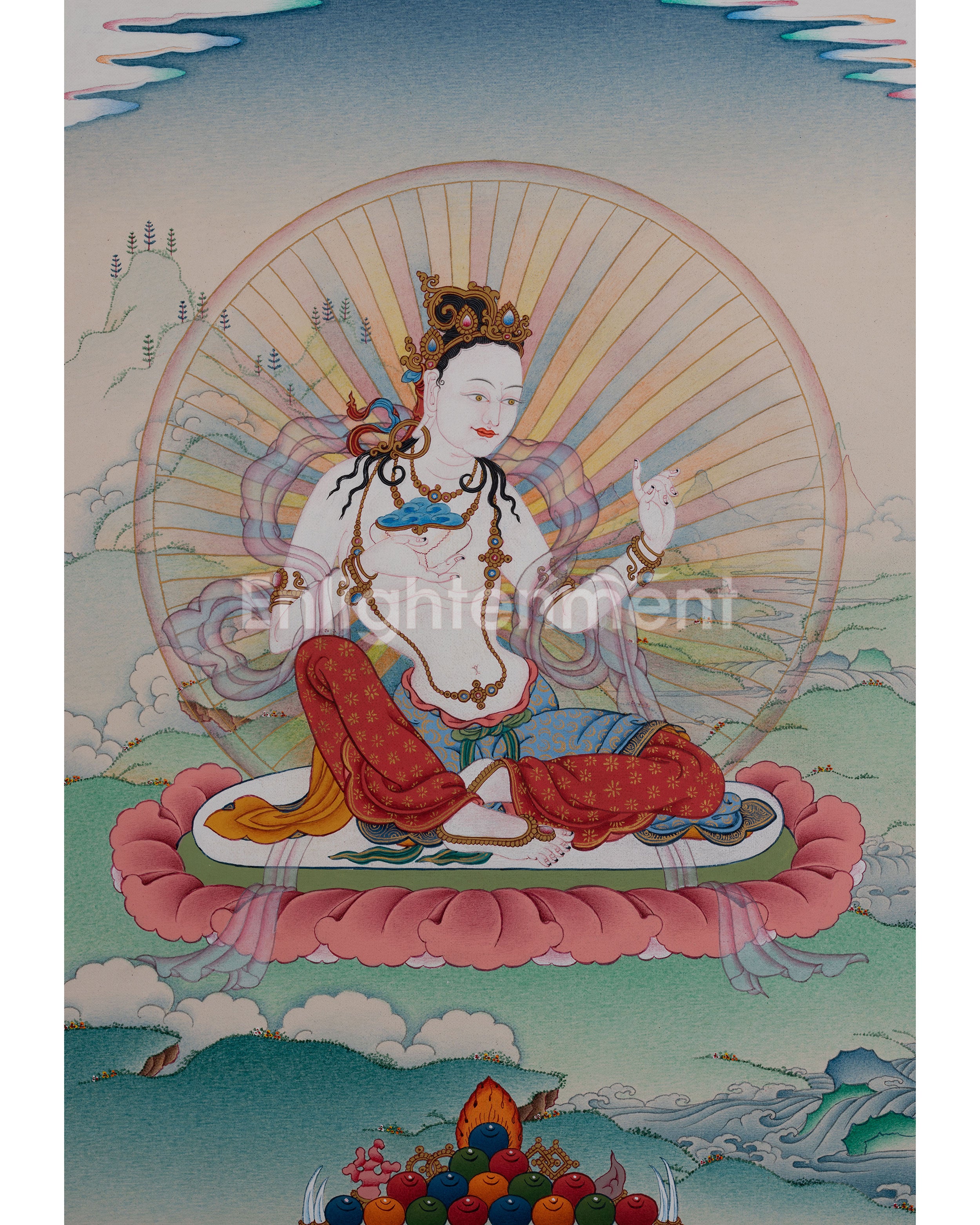 Deity of Blissful Wisdom, Sukha Siddhi Thangka