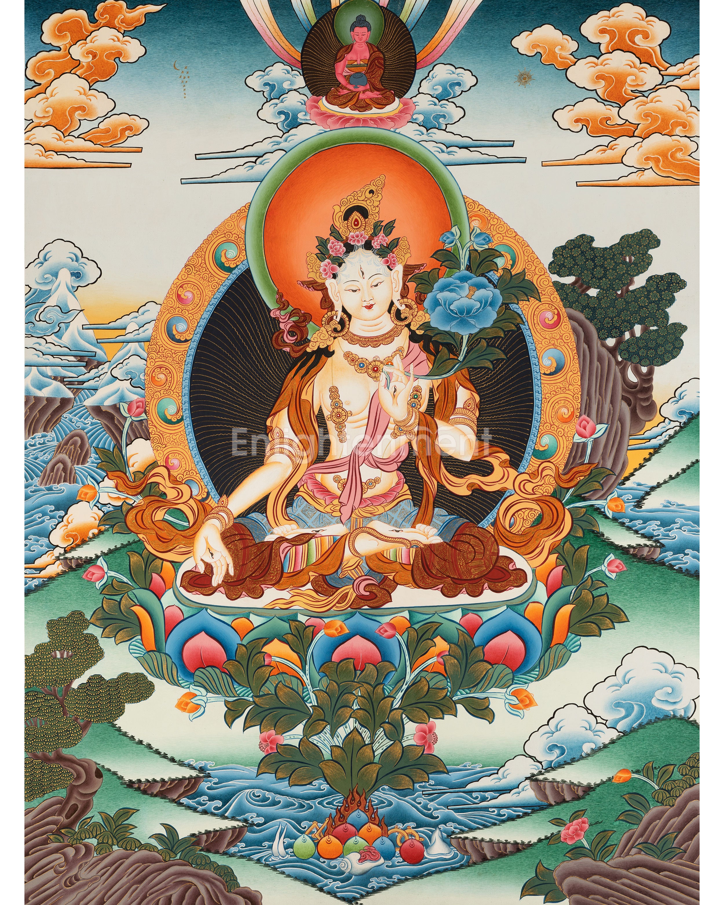 White Tara Thanka