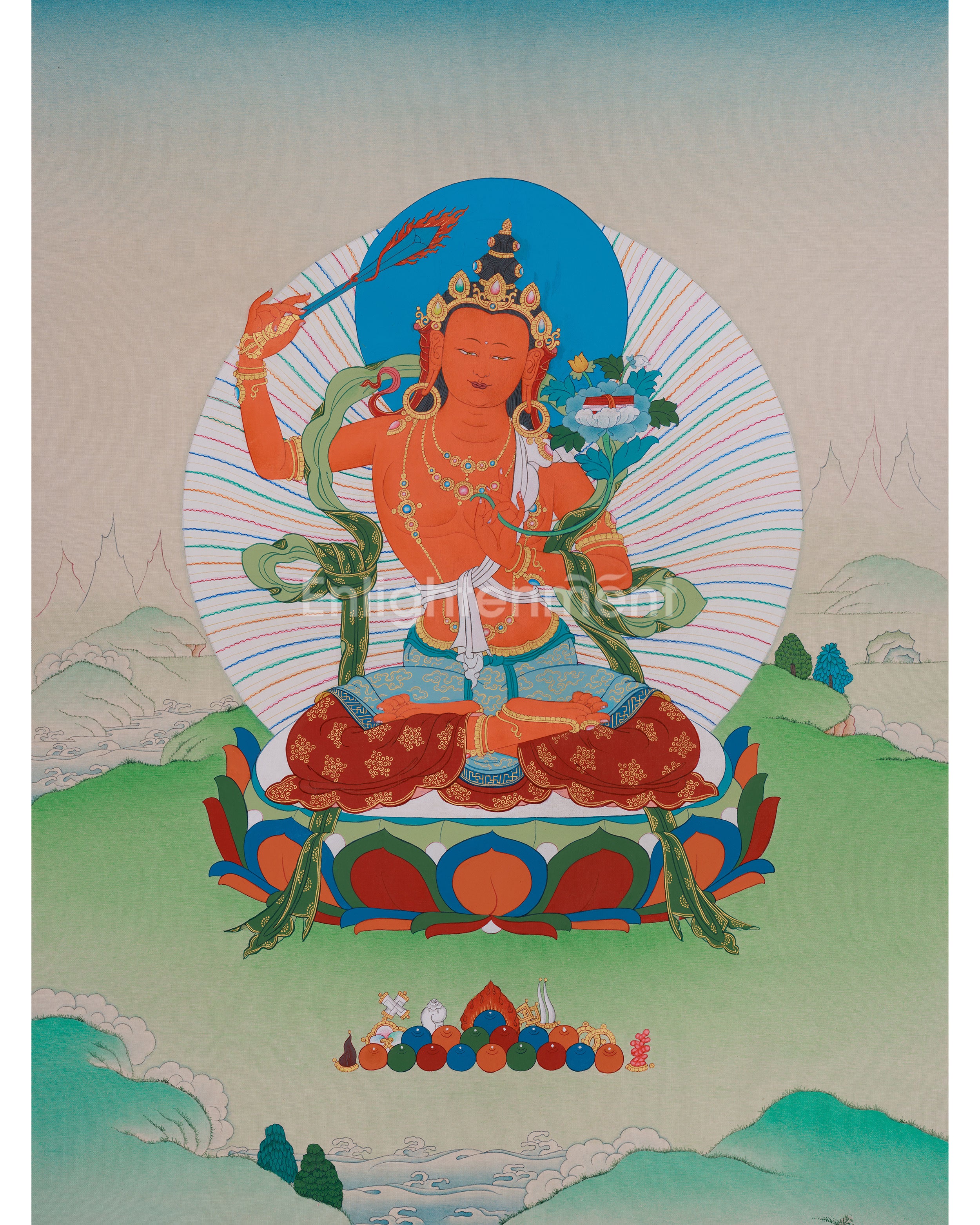 Divine Wisdom Deity Manjushri