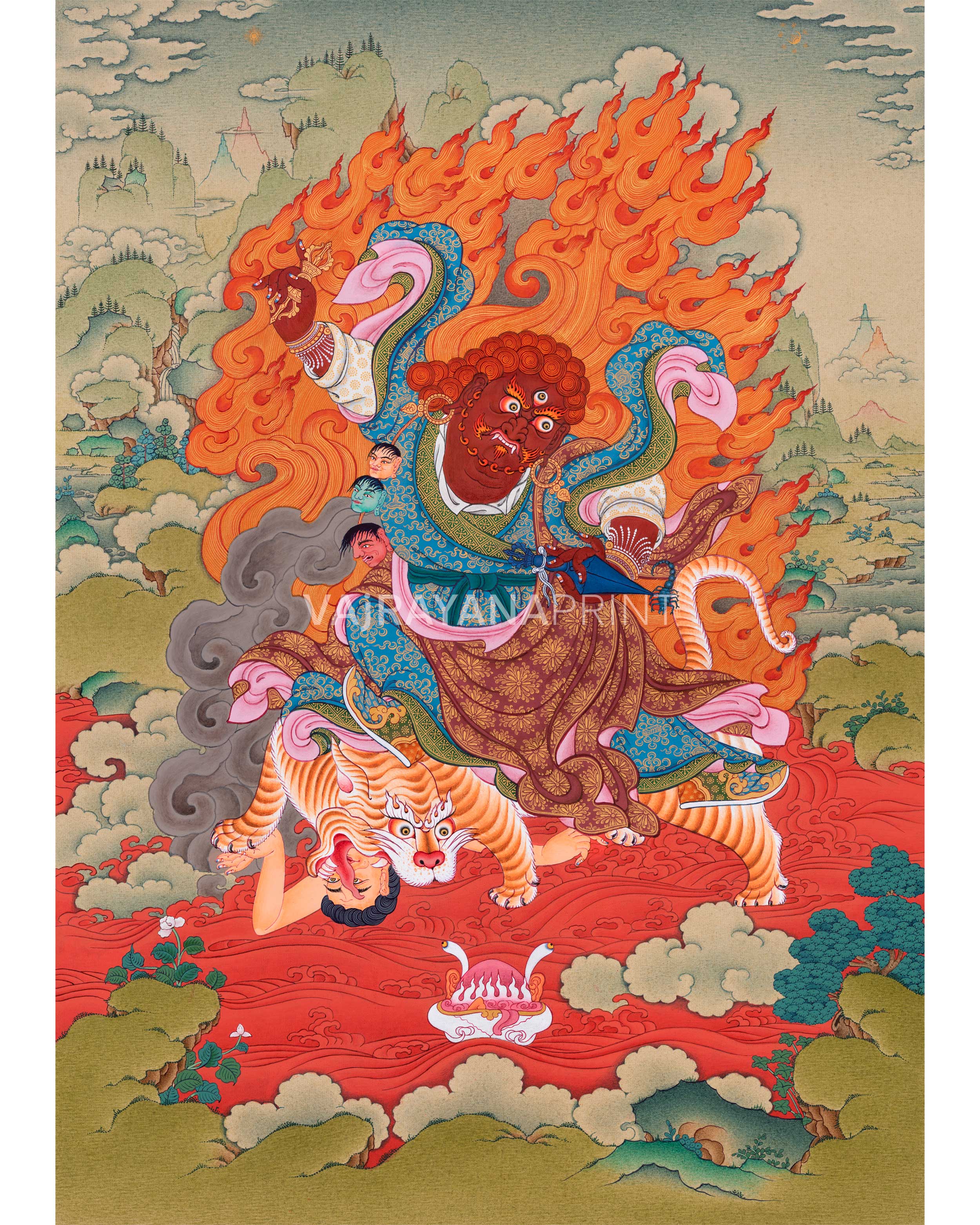 Dorje Drollo Thangka Print