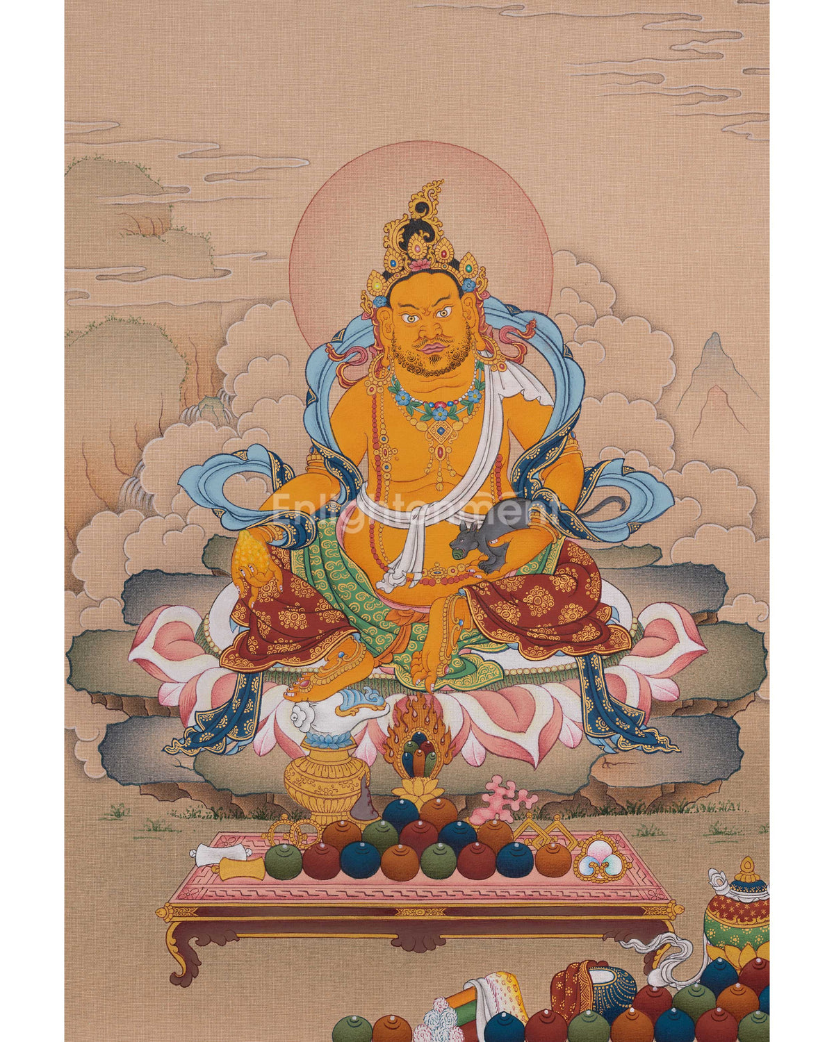 Dzambhala Prosperity Deity Artwork