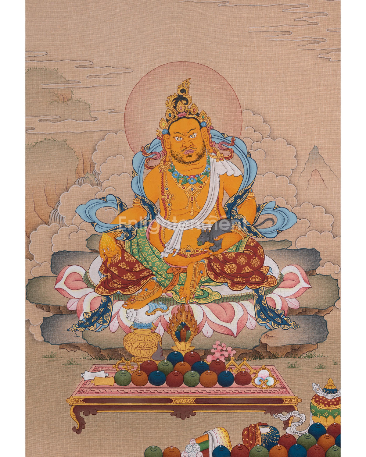 Dzambhala Sacred Thangka