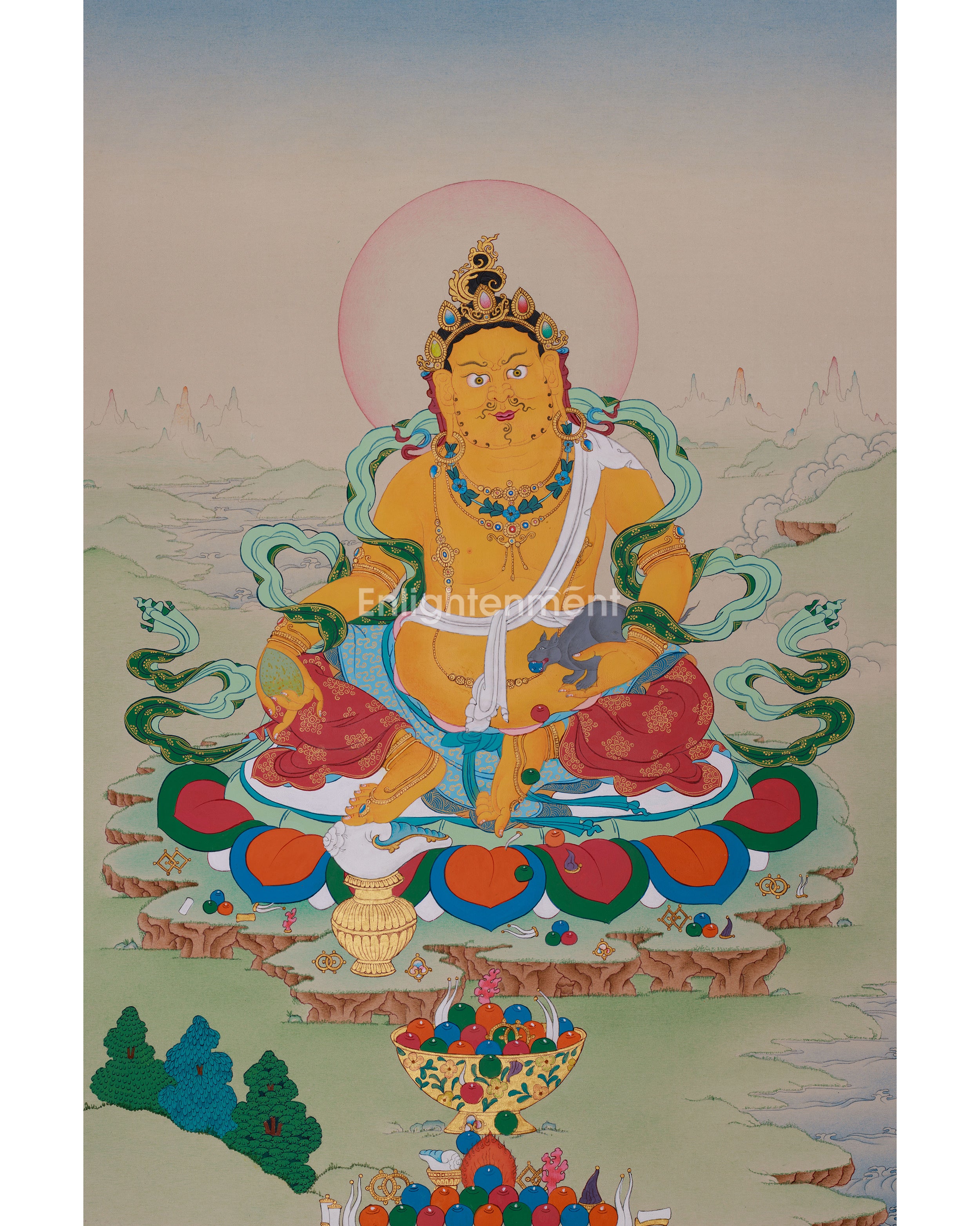 Guardian of Wealth, Dzambhala Thangka