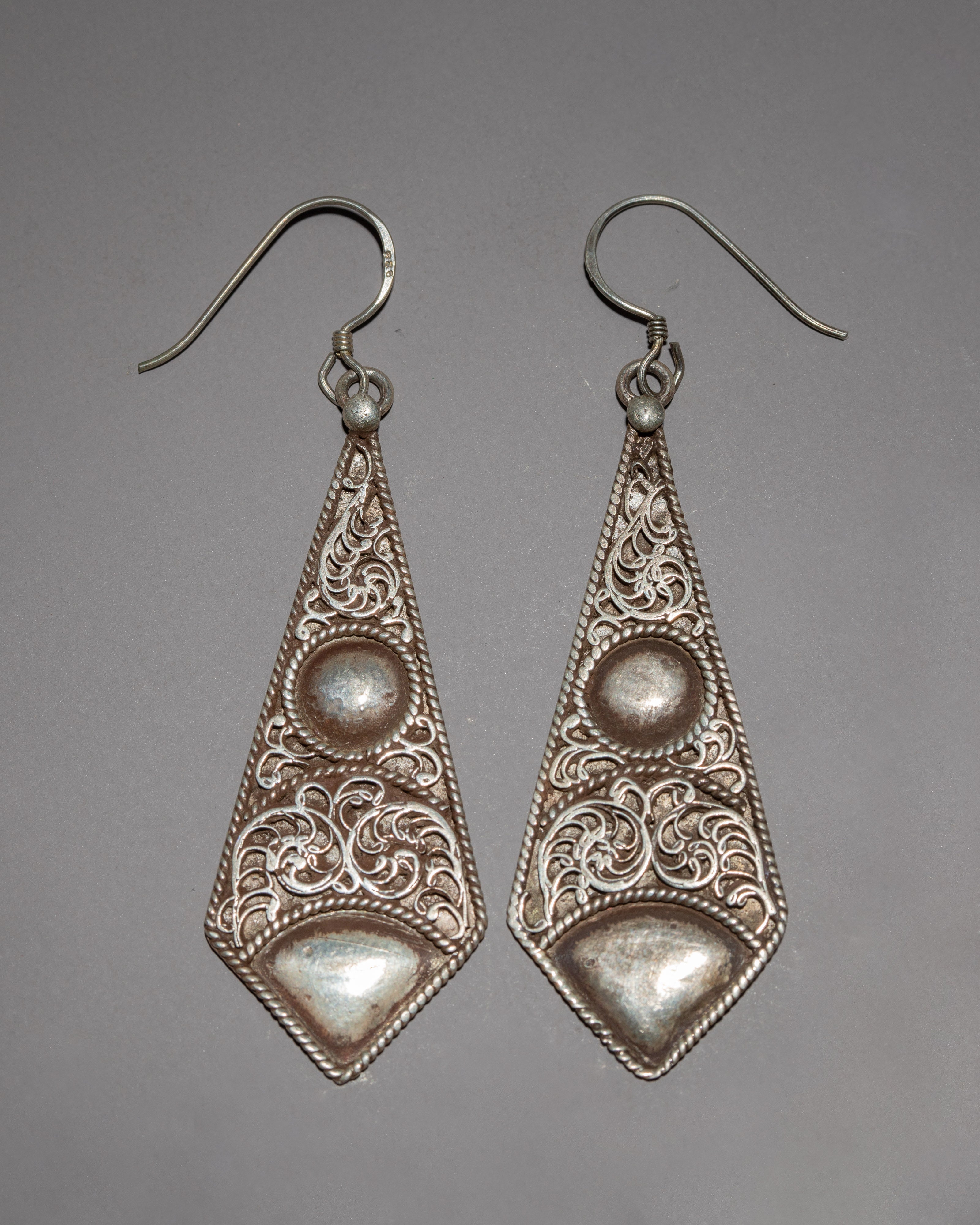 Silver Earrings Set 