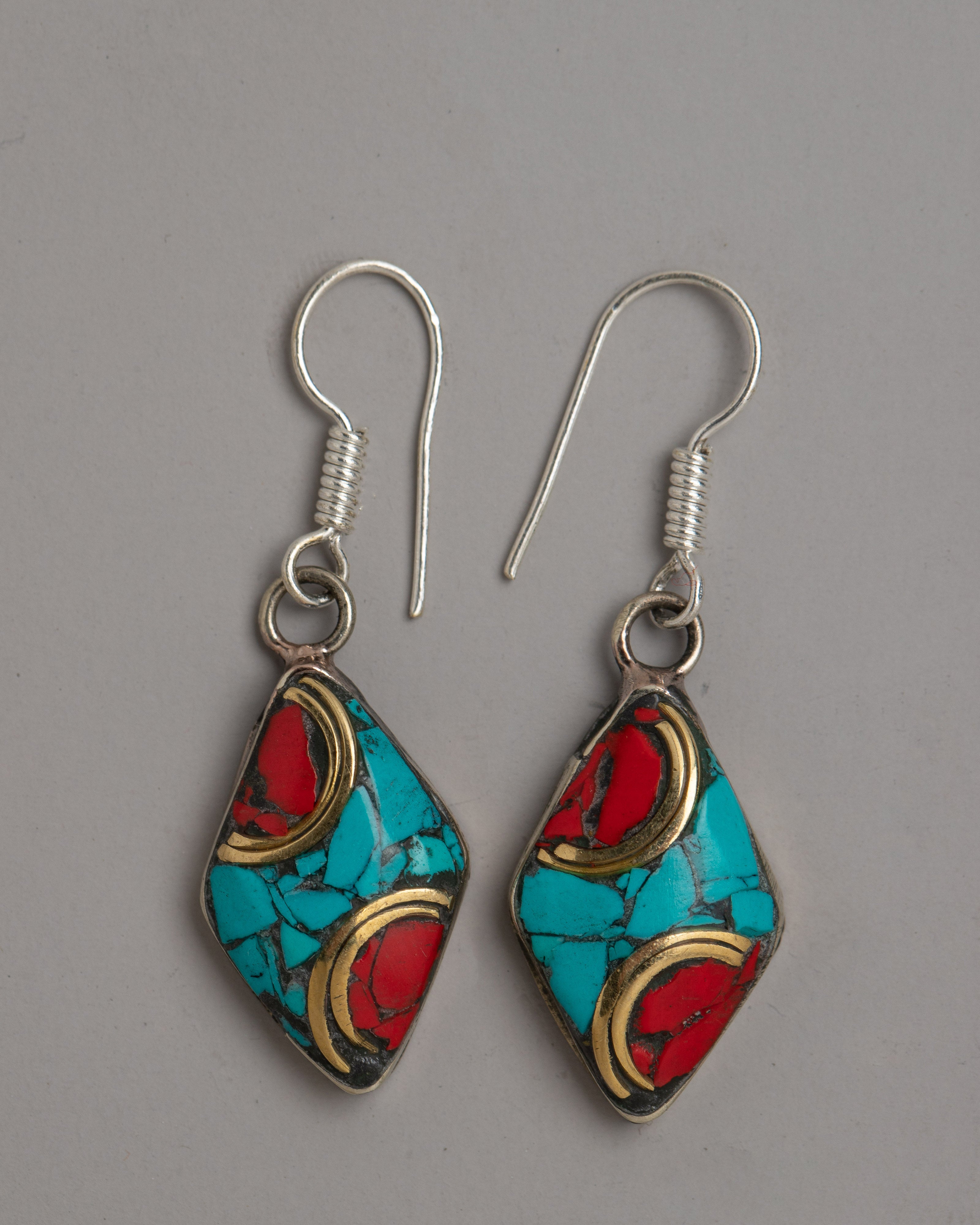 Earrings Turquoise Jewelry