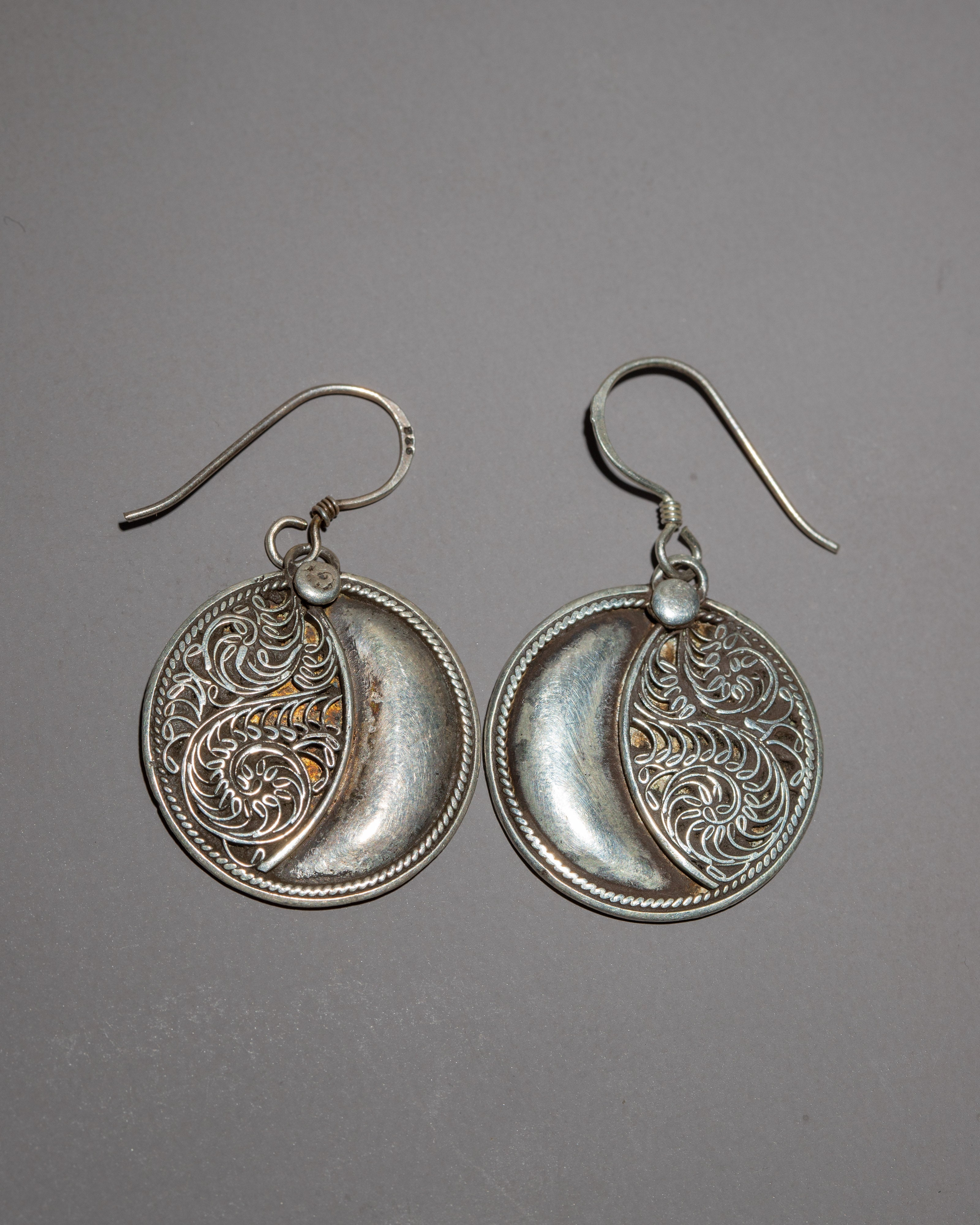 Silver Drop Earrings Set