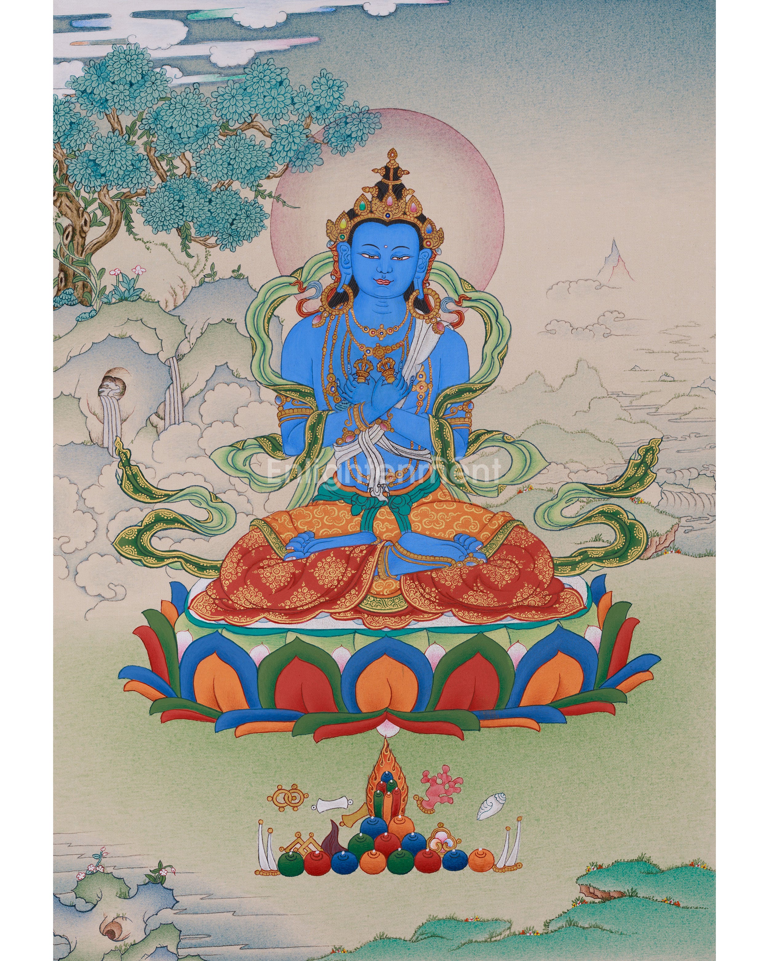 Enlightenment Symbol Vajradhara Thangka