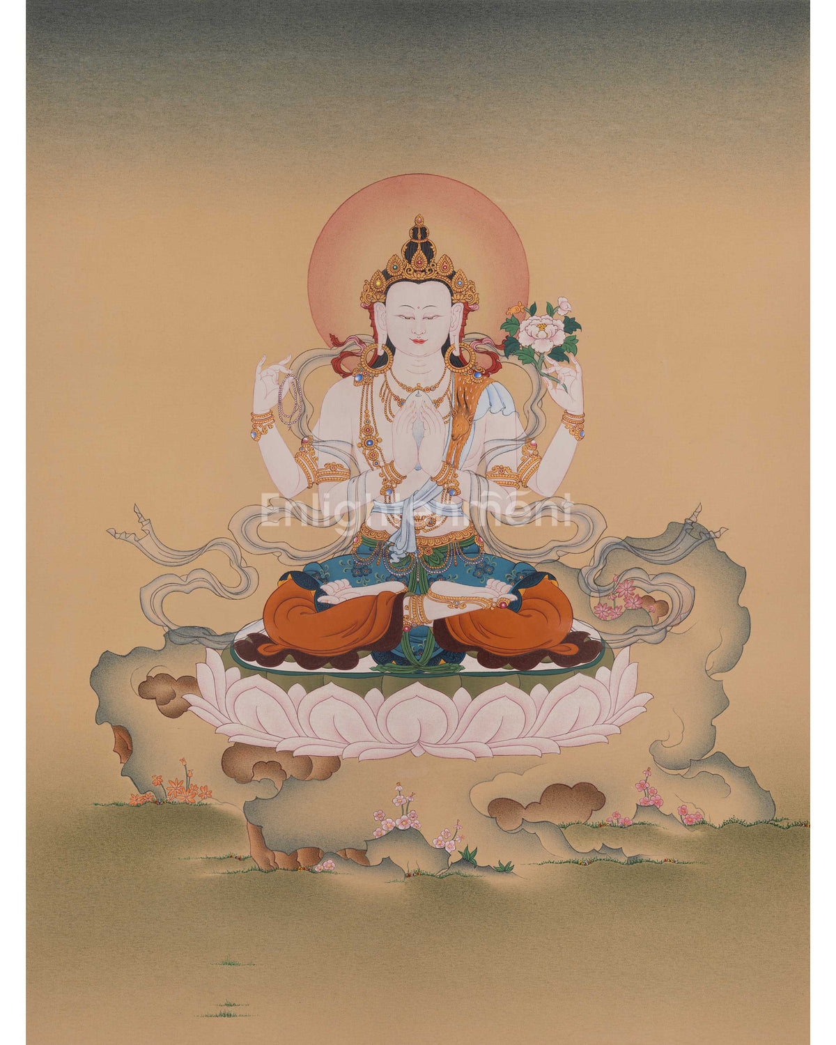 Four-Armed Chenrezig Buddhist Artwork