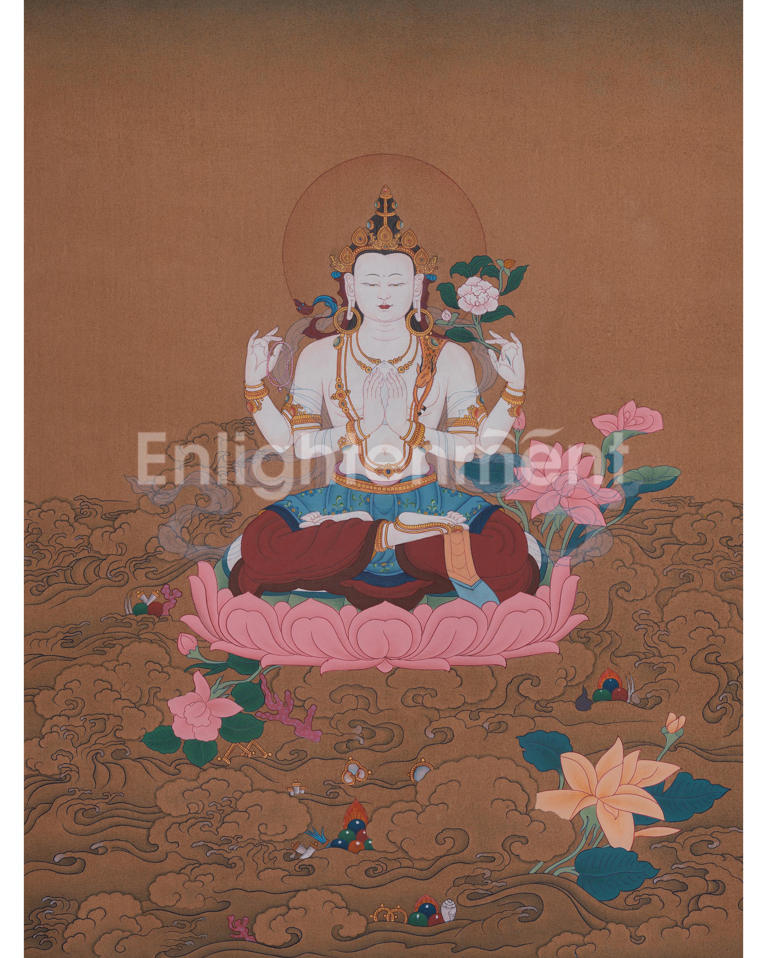 Four-Armed Chenrezig Sacred Artwork