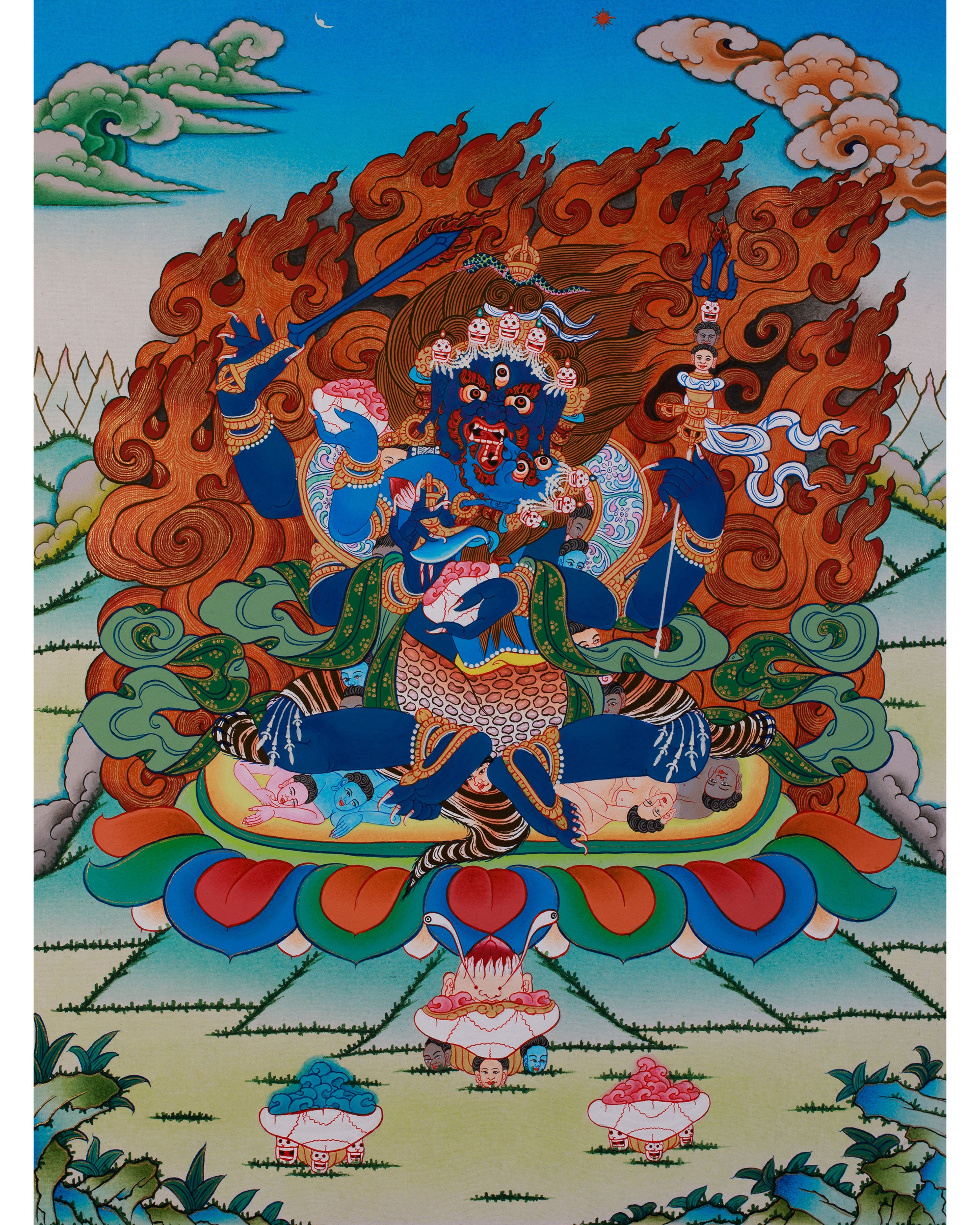 Four Armed Mahakala Thangka