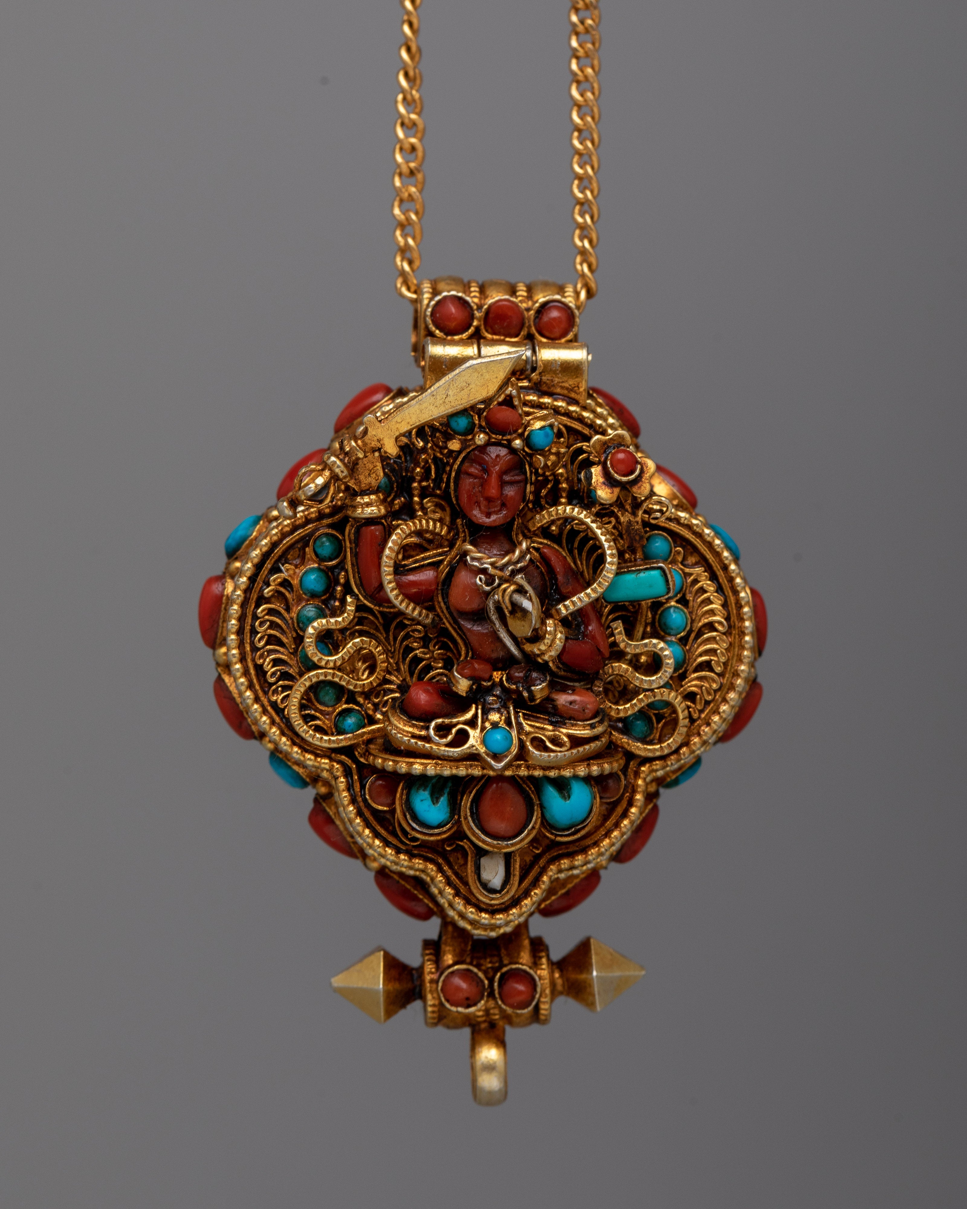 Art Deco Silver Locket Ghau