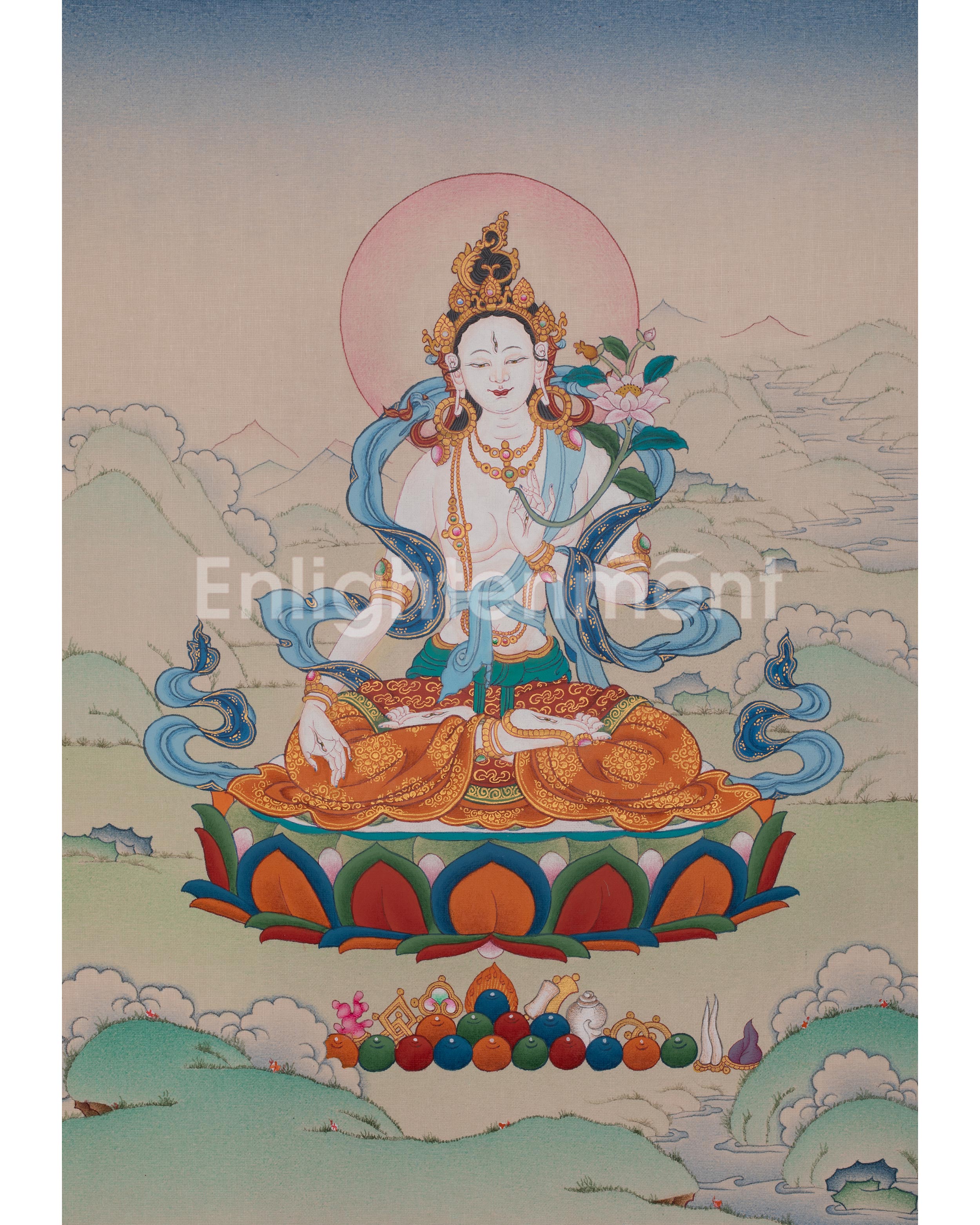 Goddess White Tara Artwork