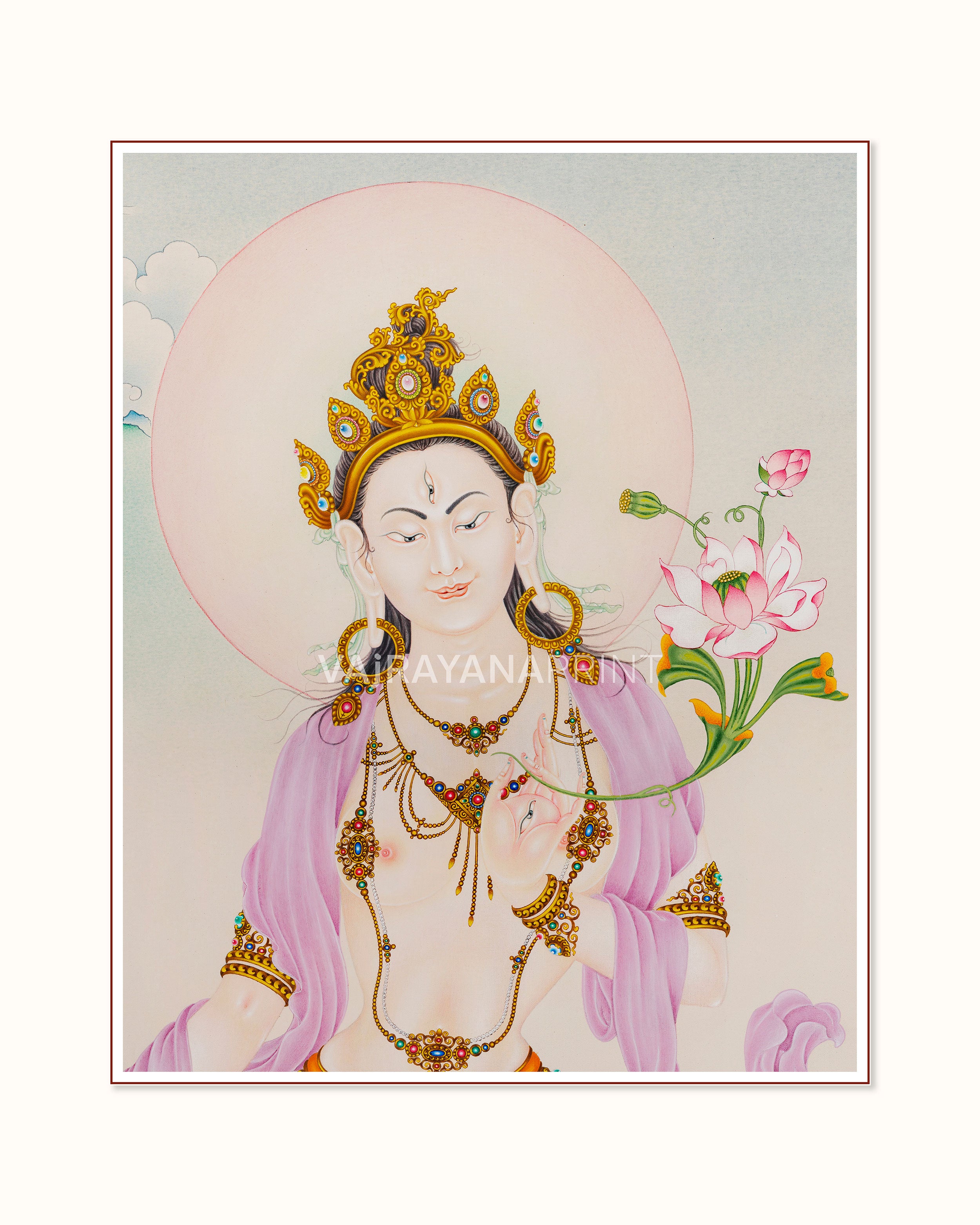 Goddess White Tara Portrait