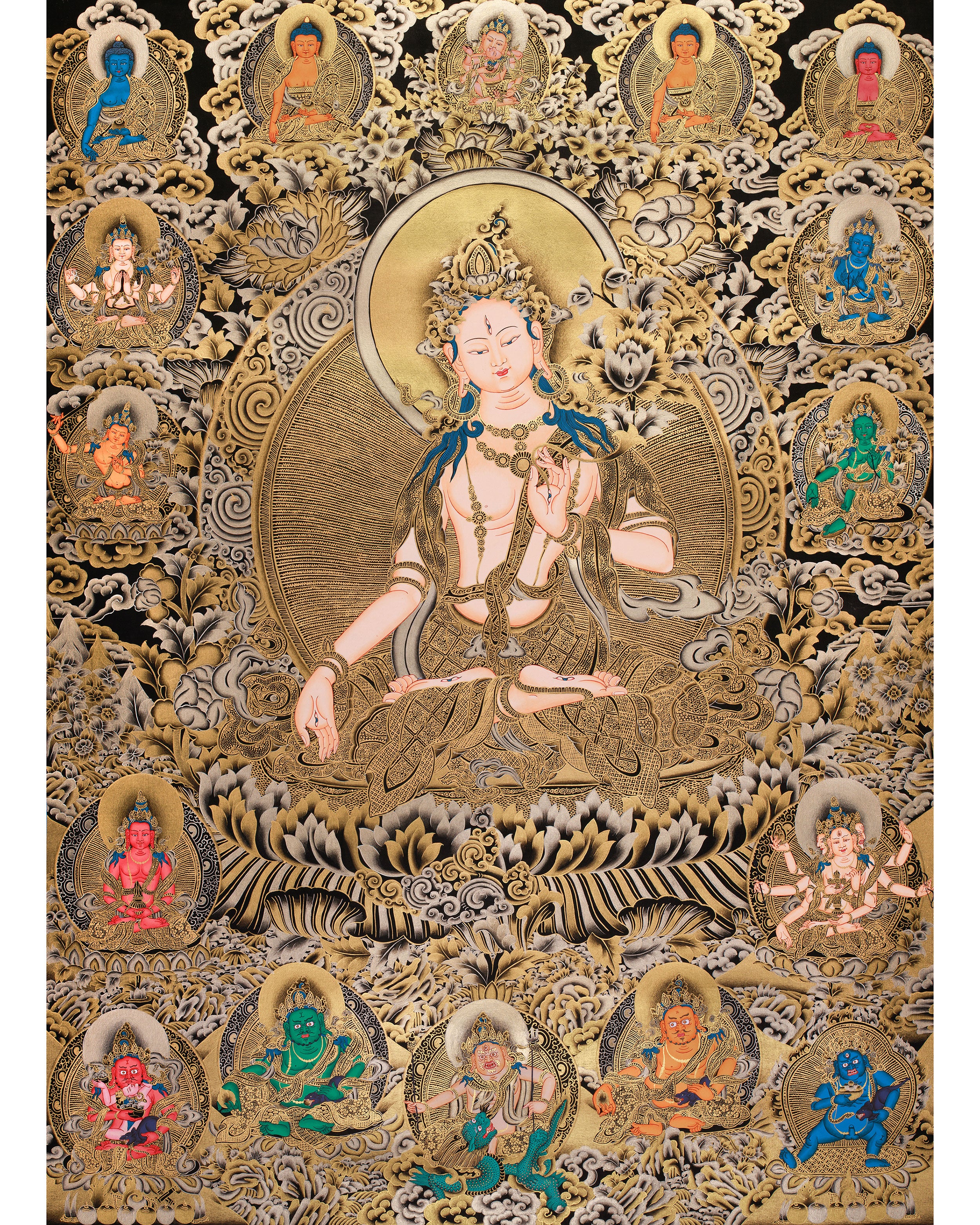 Gold Thangka of White Tara