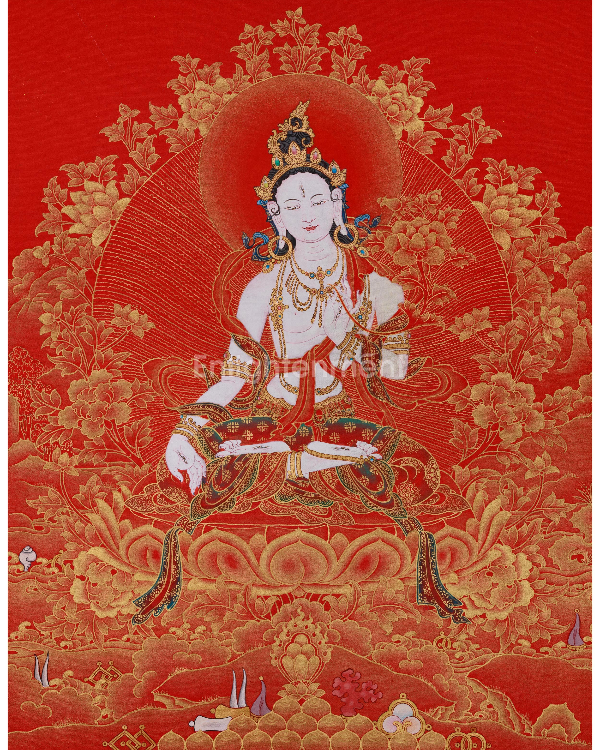Golden White Tara Goddess