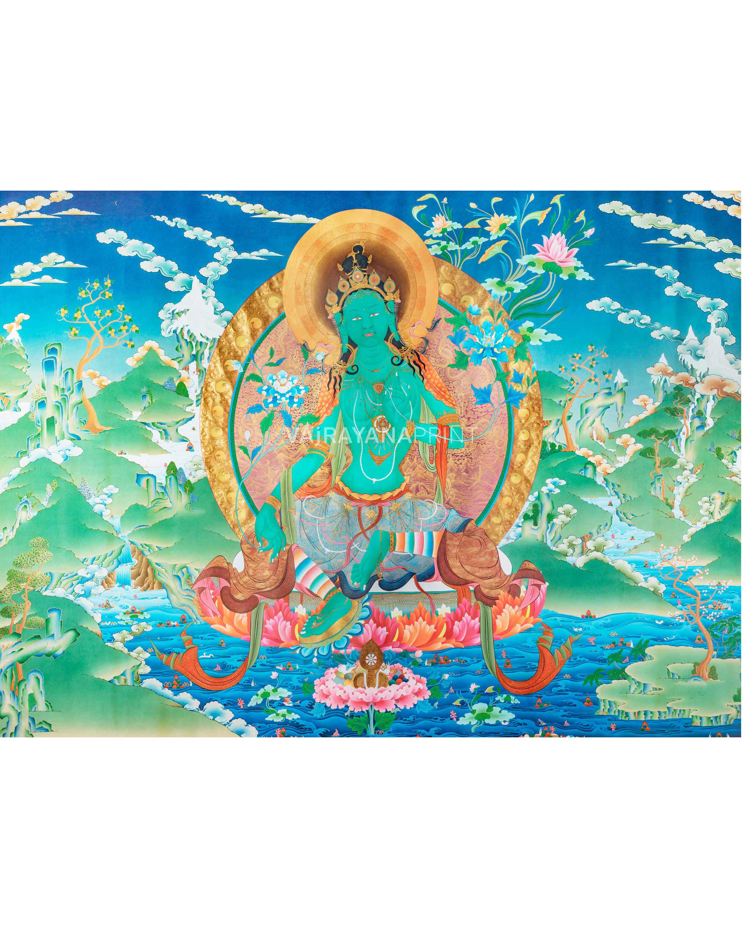 Green tara Thangka