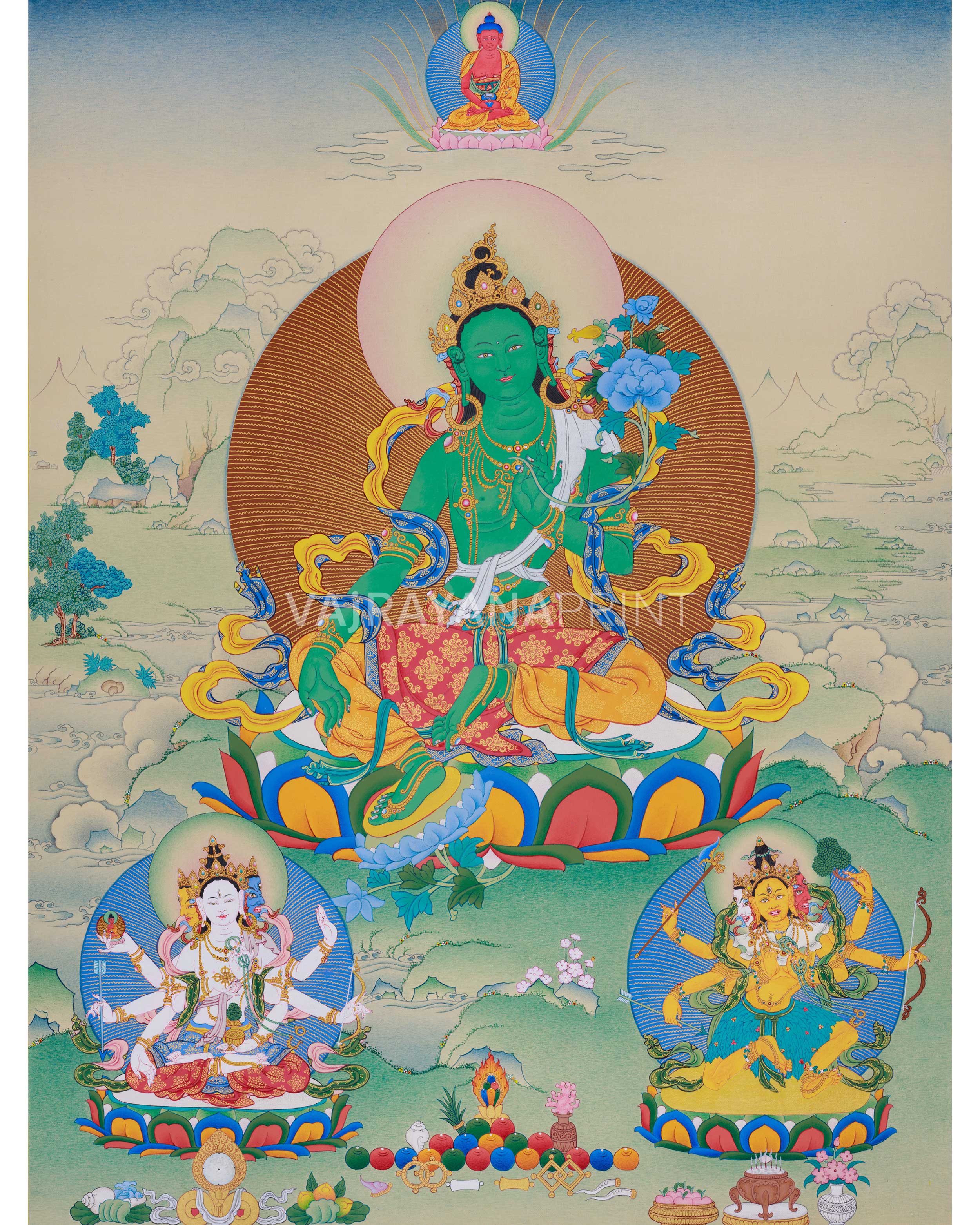 Mother Tara's Thangka Print