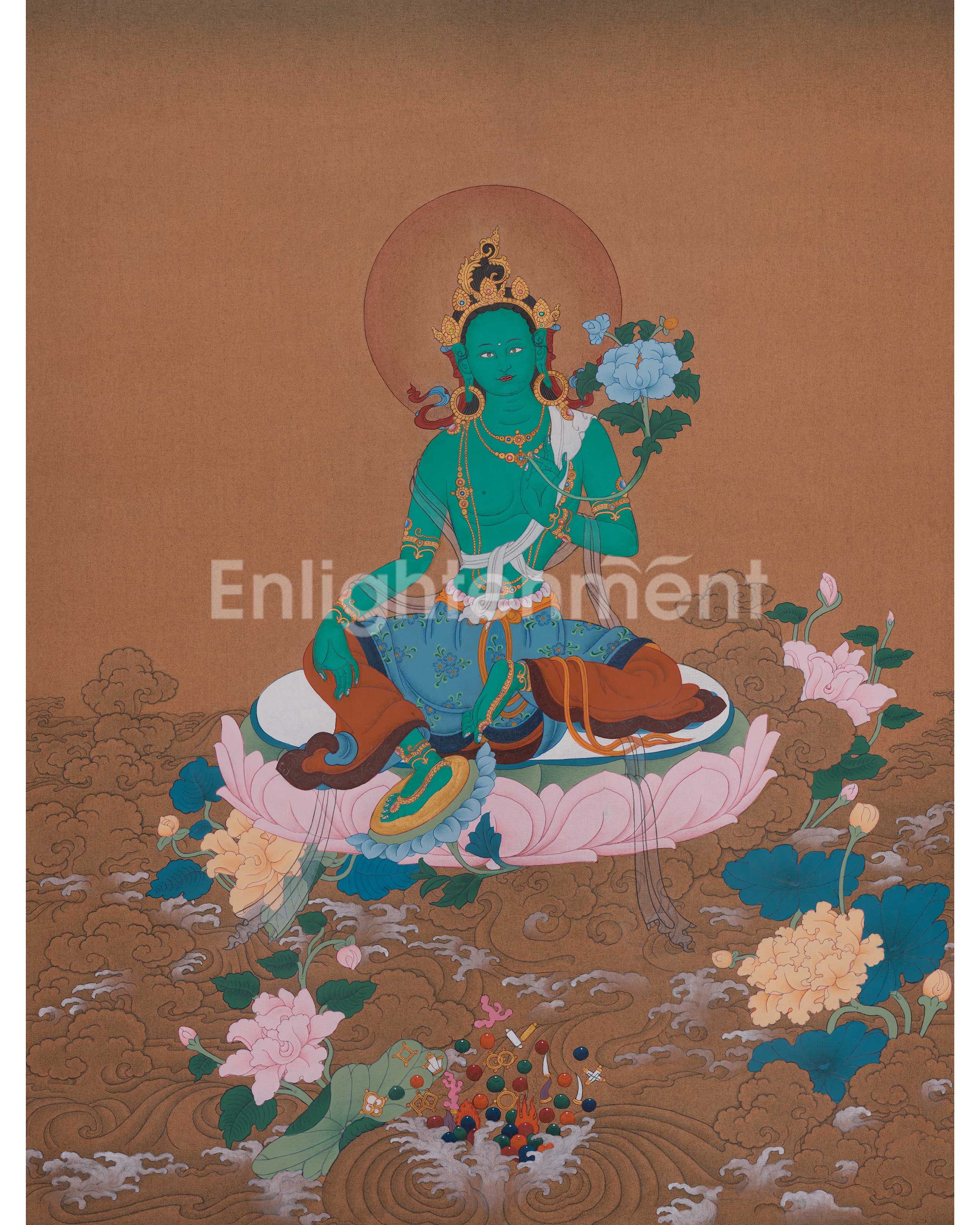 Green Tara Compassion Deity Artwork