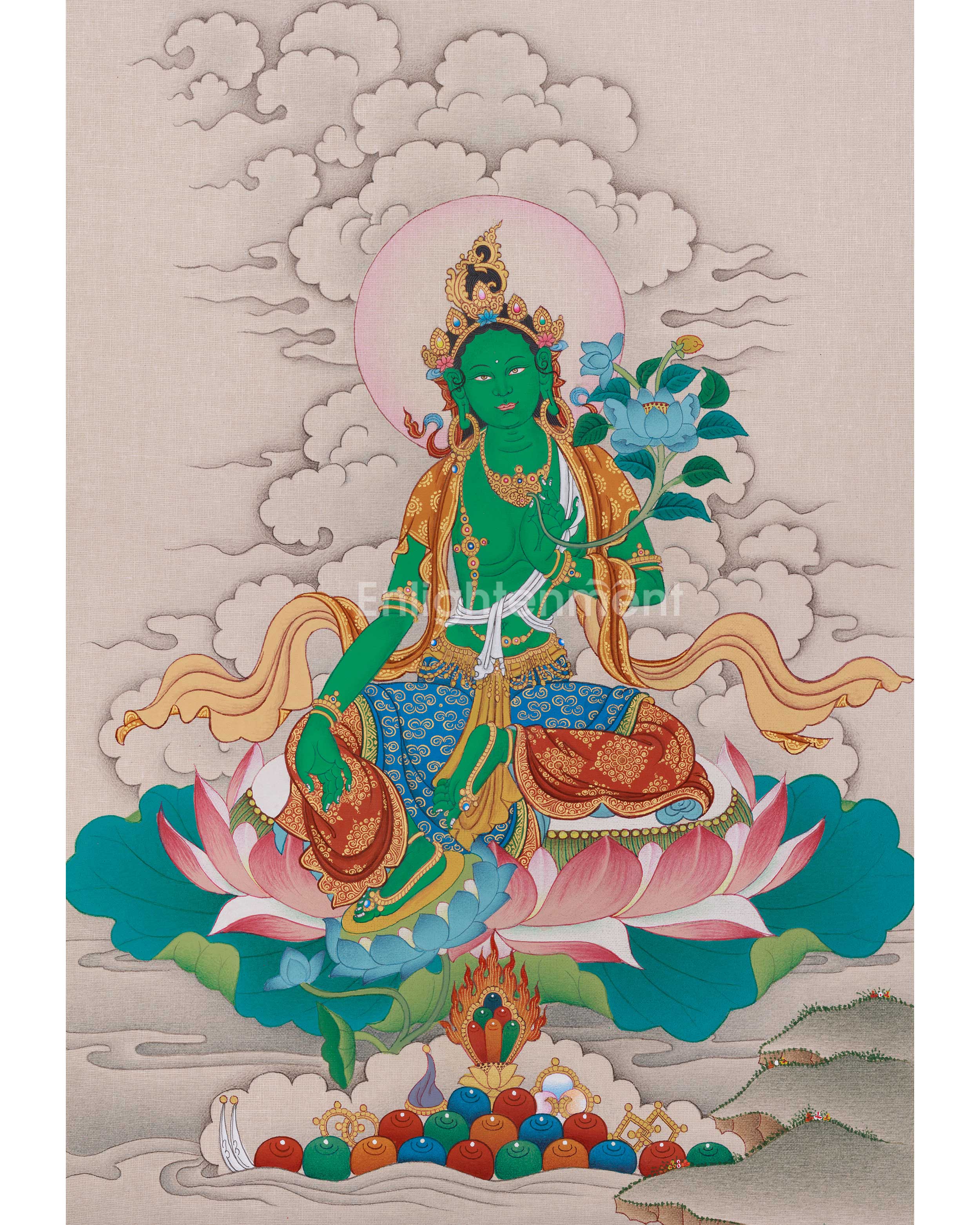 Green Tara Thangka Liberator of Suffering