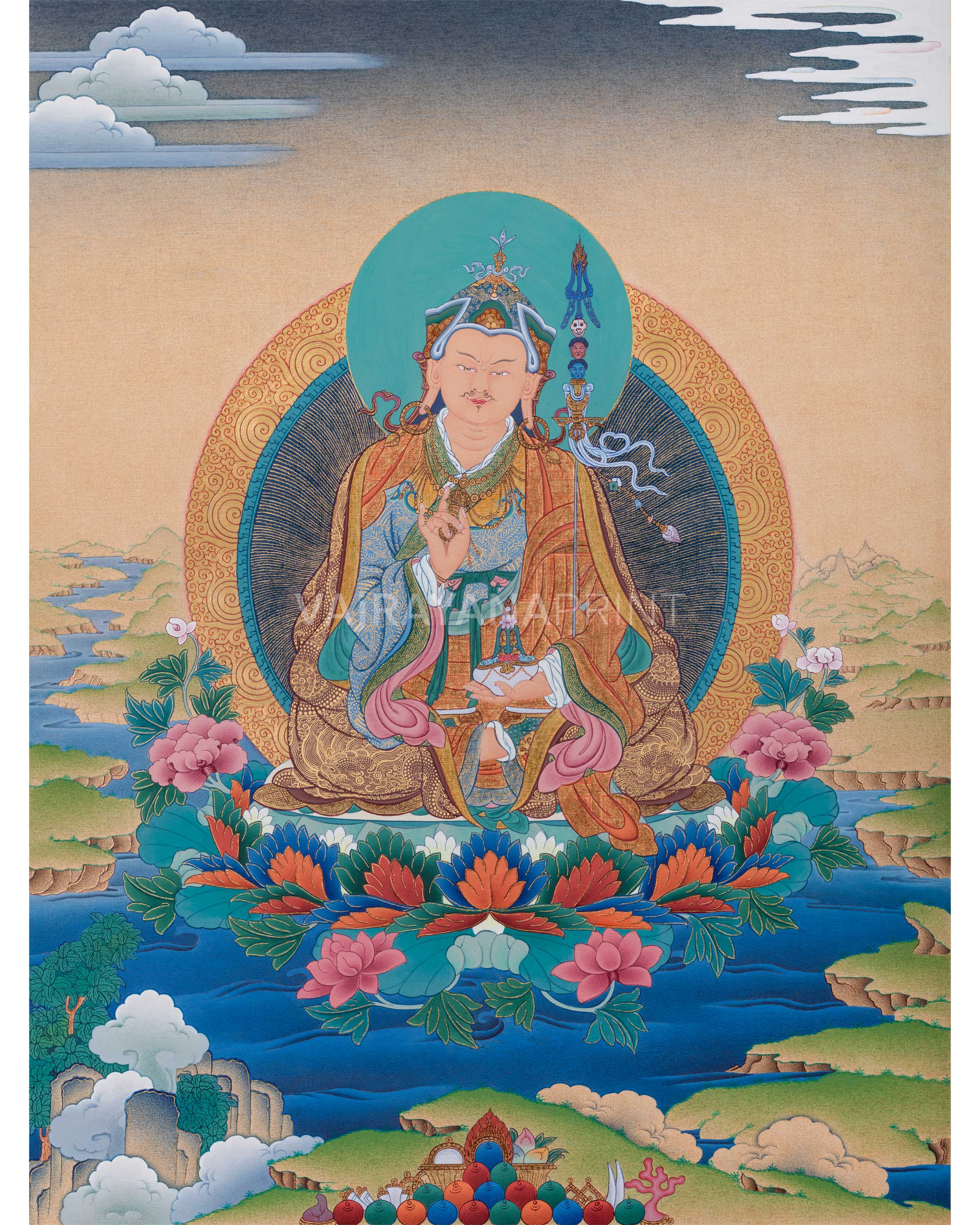 Guru Rinpoche Thangka Print