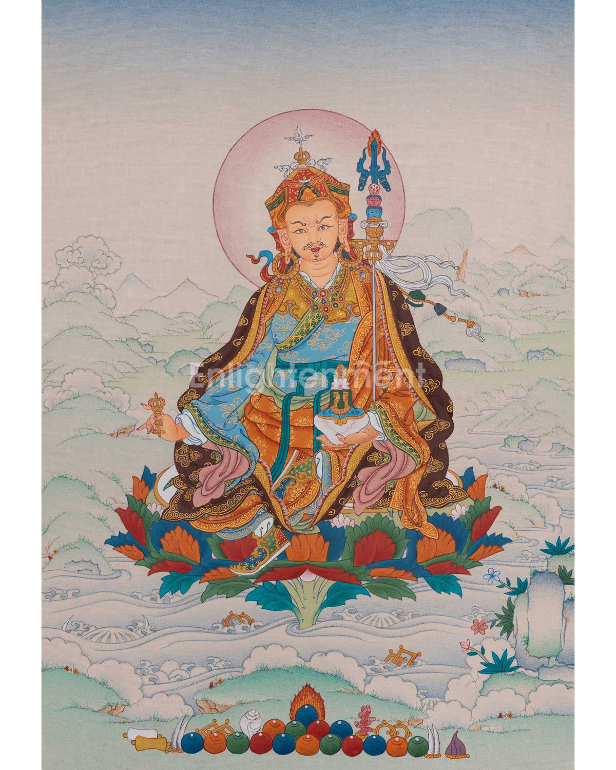 Guru Rinpoche Traditional Thangka