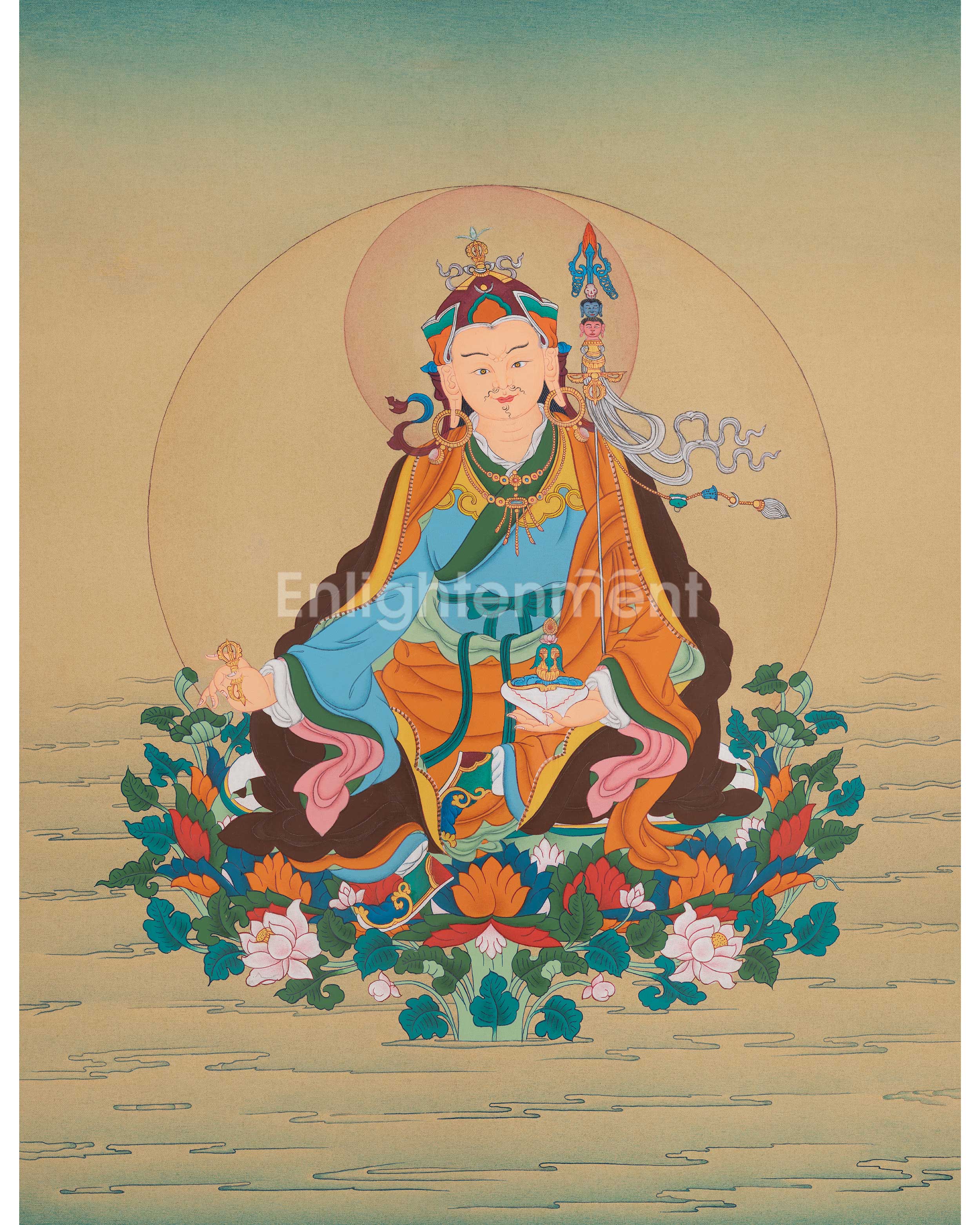 Guru Rinpoche Wall Hanging Thangka