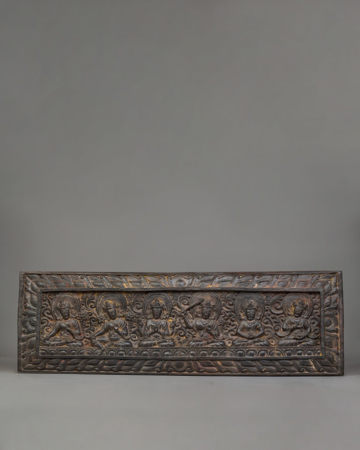 Hand Carved Wooden Deity Wall Hanging
