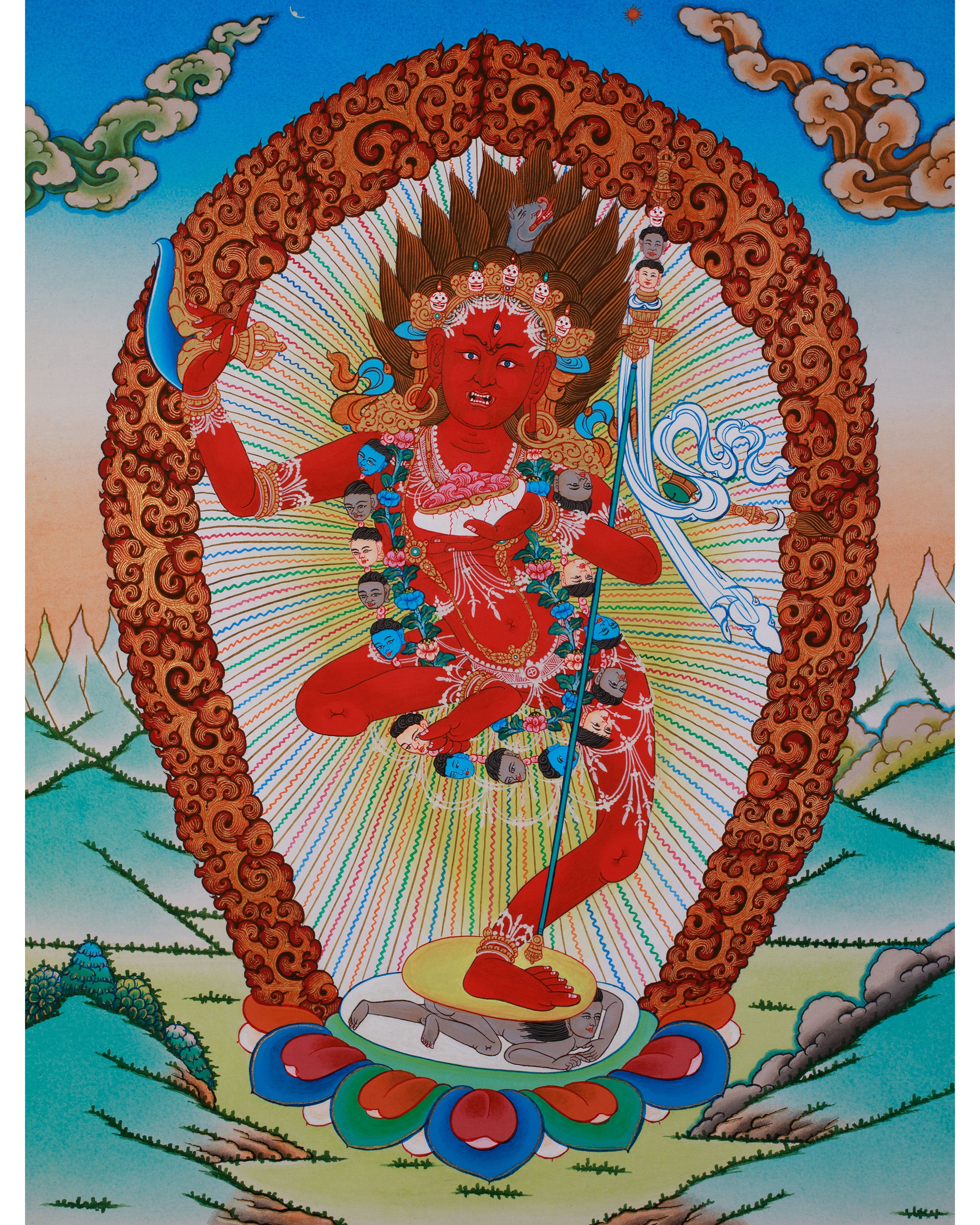 Hand Painted Vajravarahi Thangka