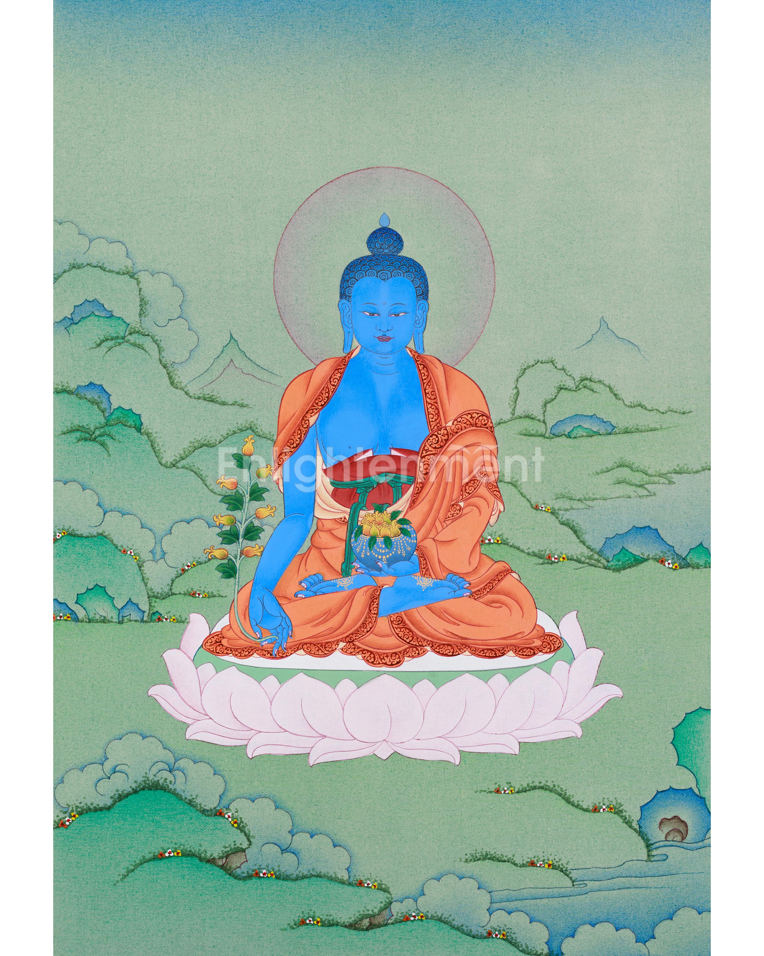 Healing Buddha Bhaisajyaguru Thangka