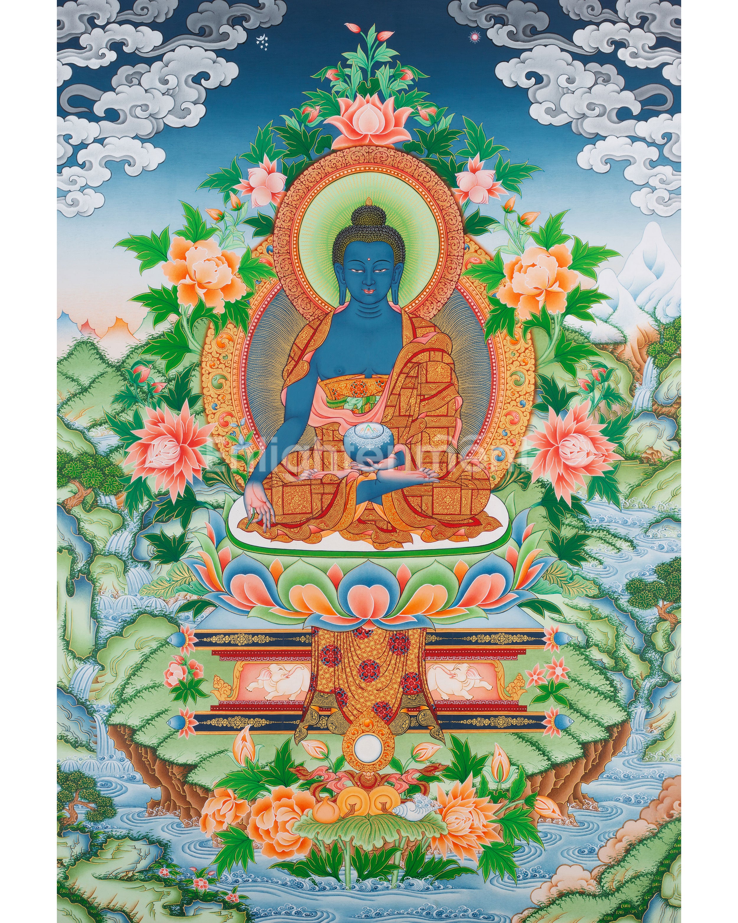 Healing, Medicine Buddha Thangka