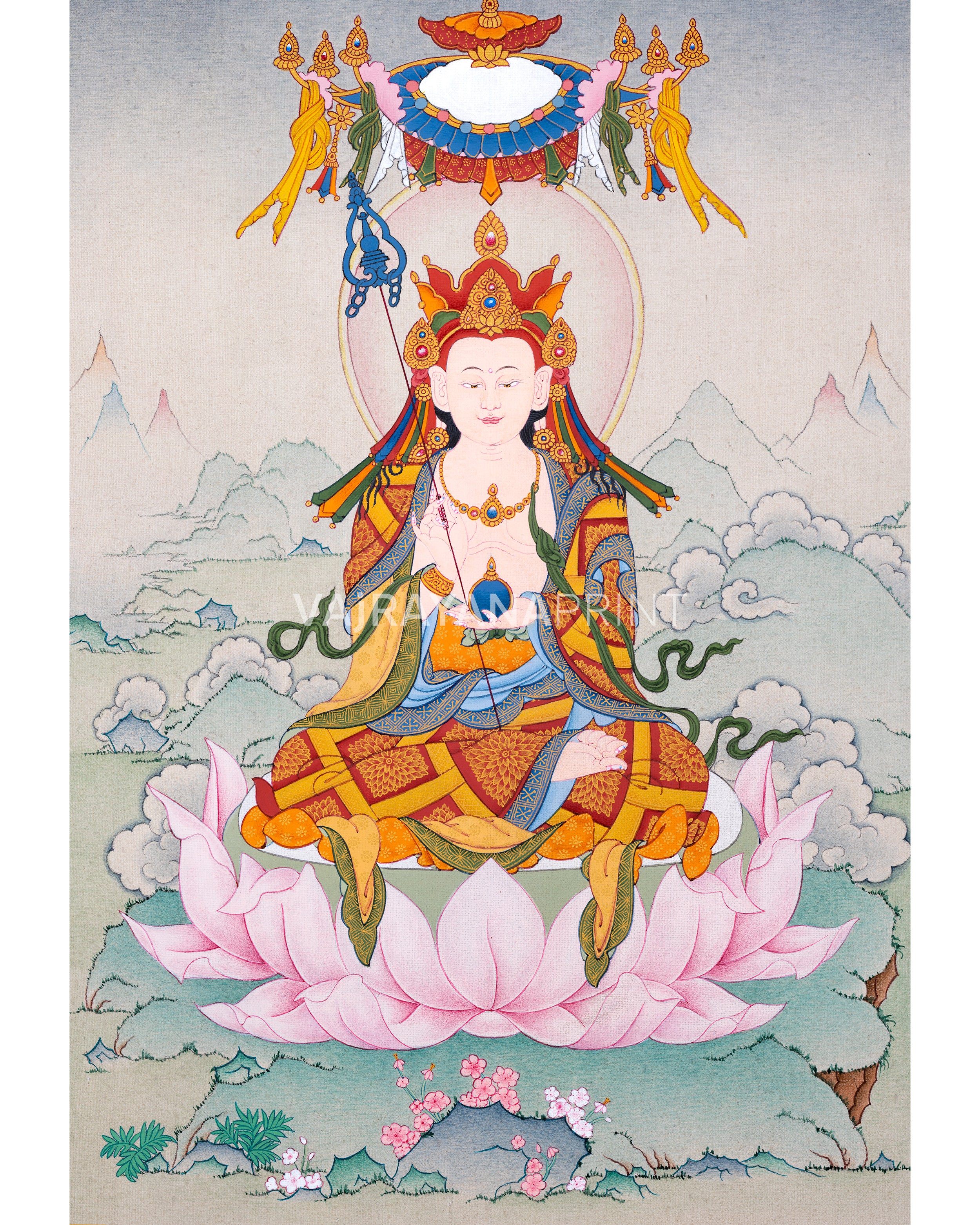 Kshitigarbha Thangka Print