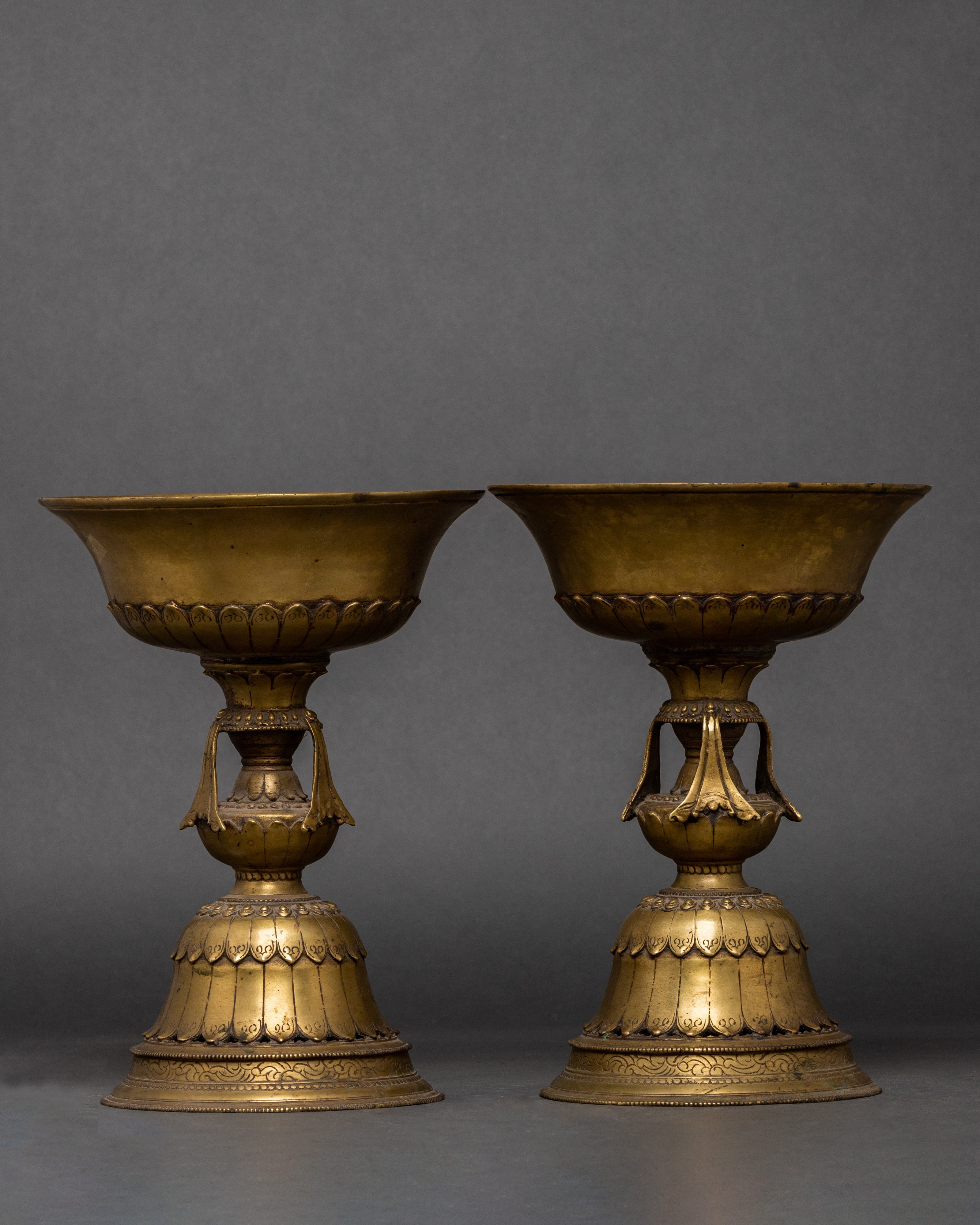 Standing Oil Lamp Set