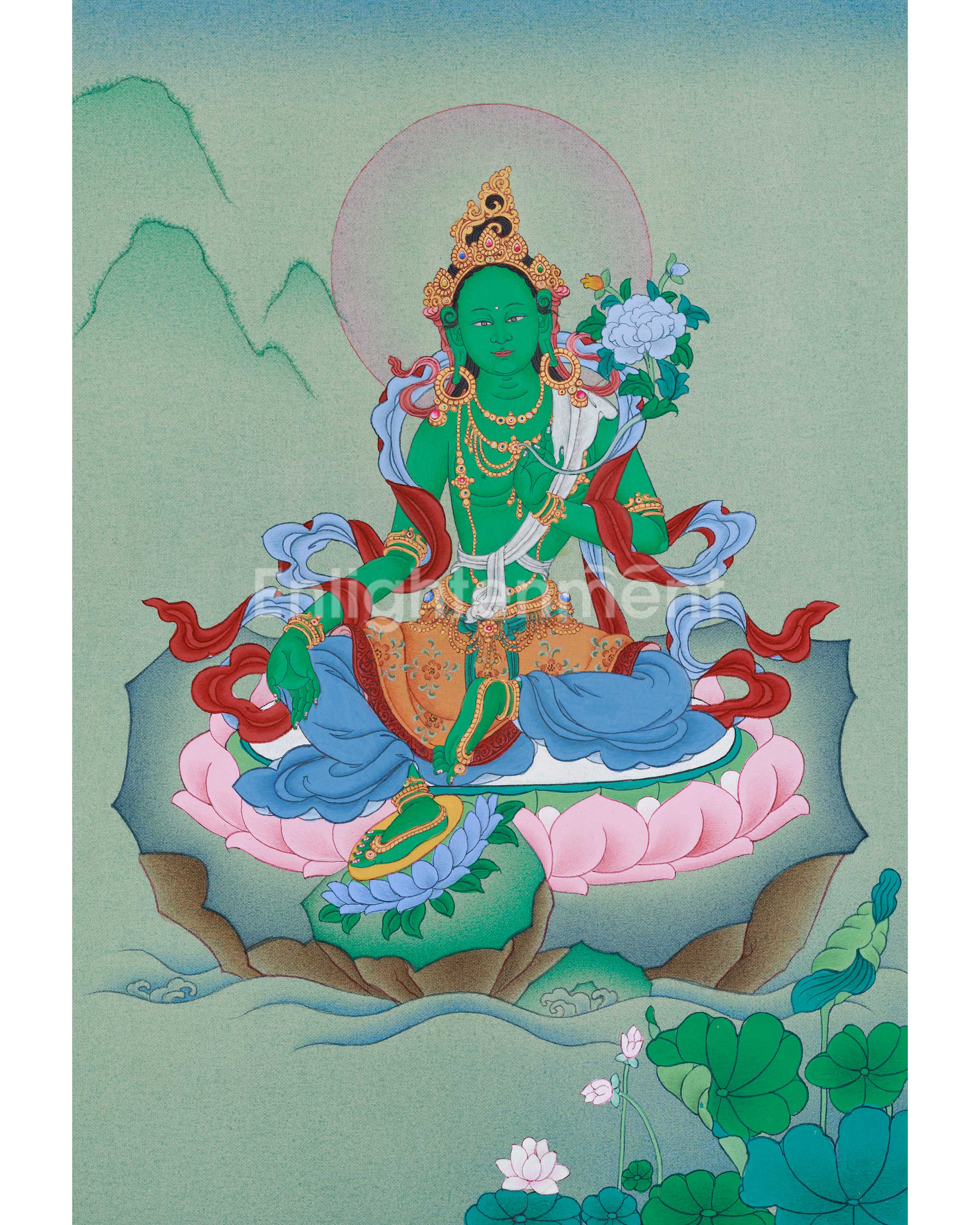 Liberation Mother Green Tara Thangka