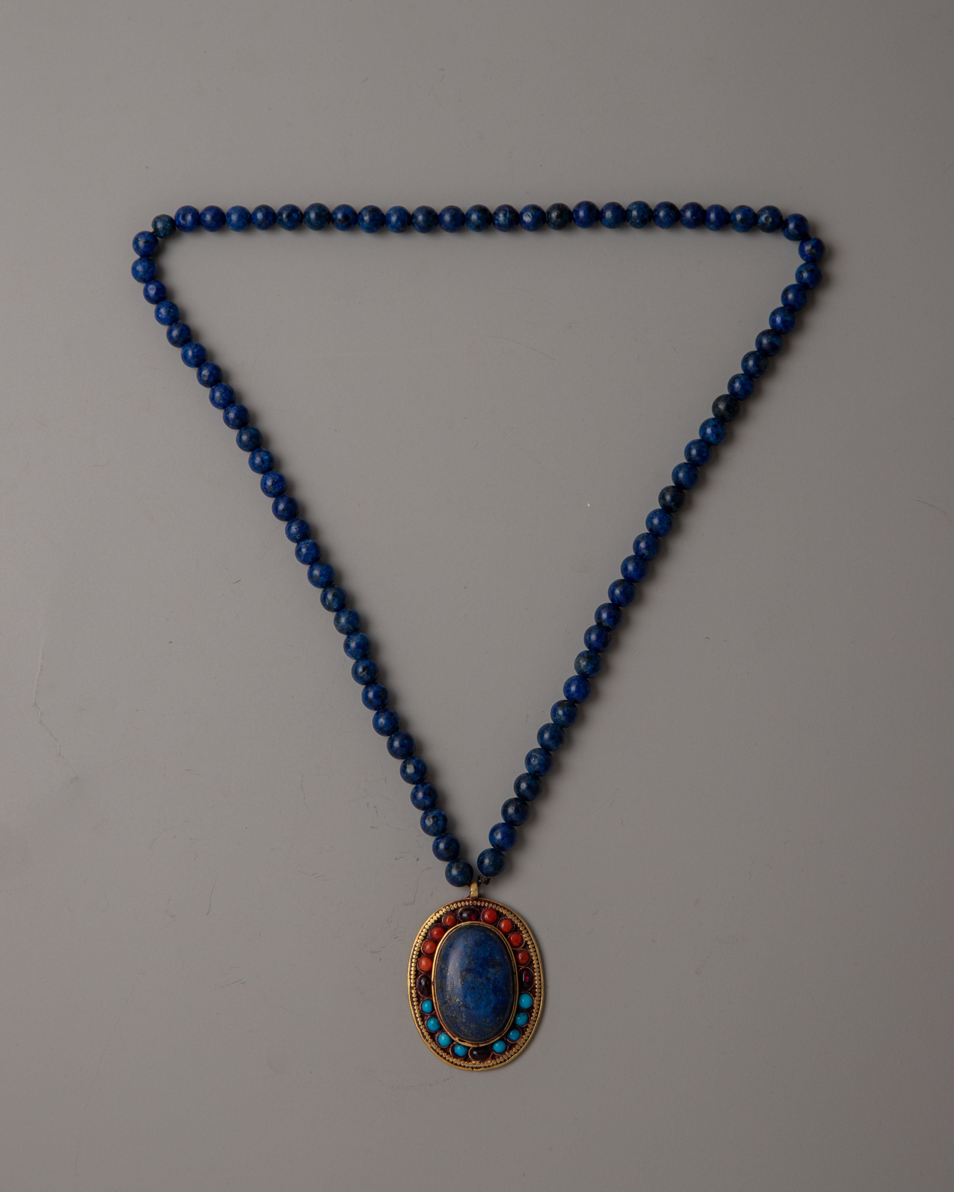 Lapis Lazuli Bead Necklace