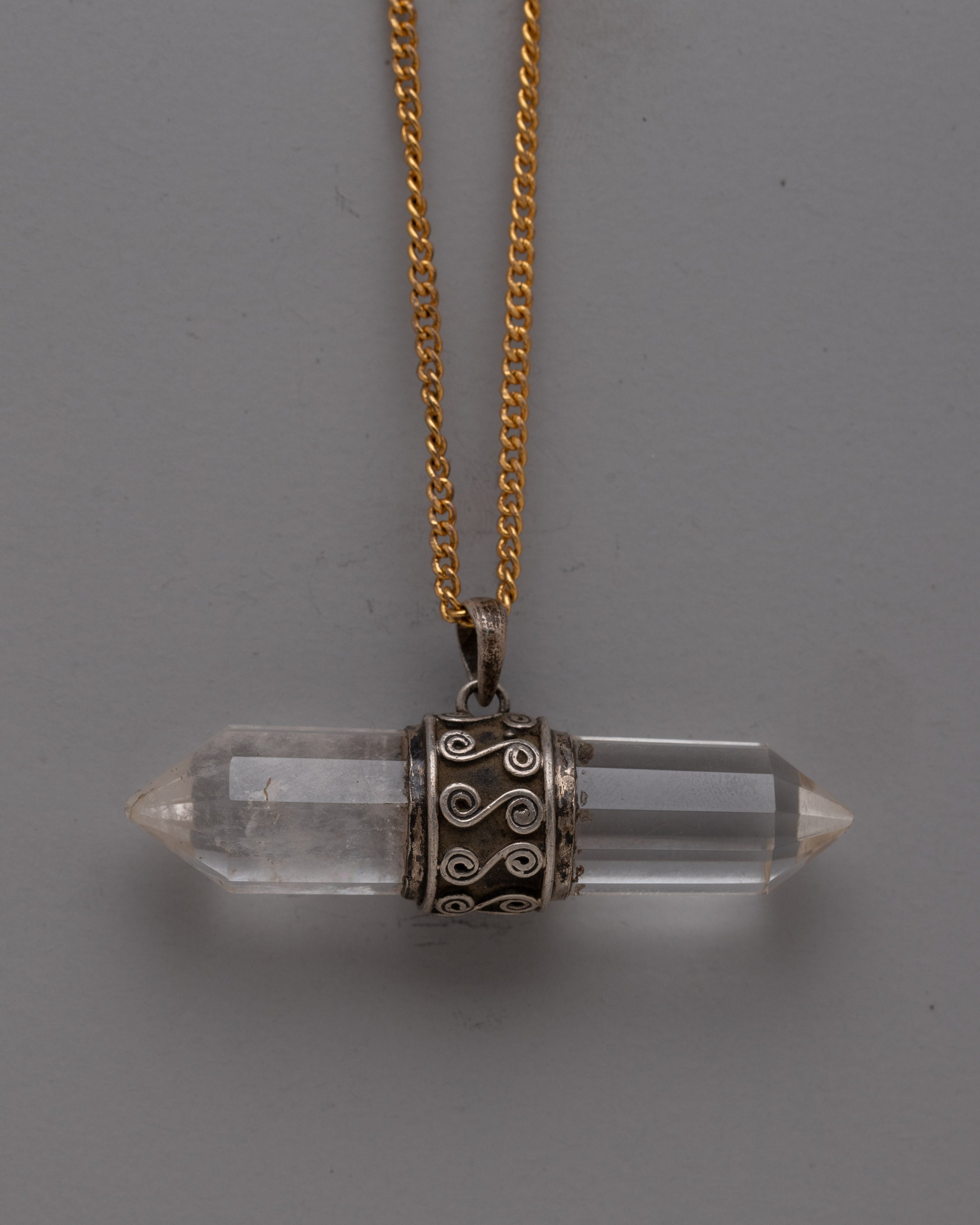 Crystal Pendant Sterling Silver