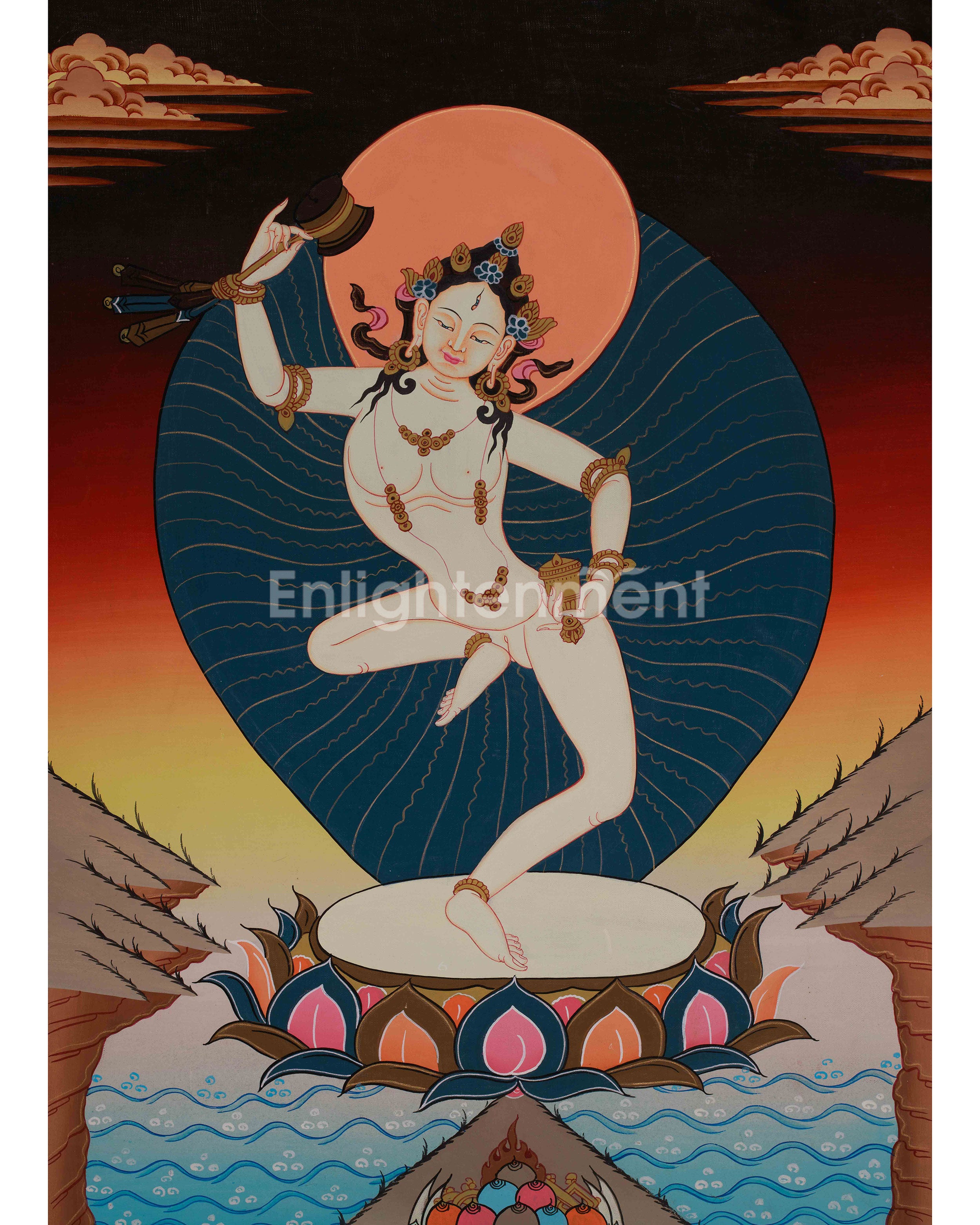 Machig Labdron Tibetan Thangka