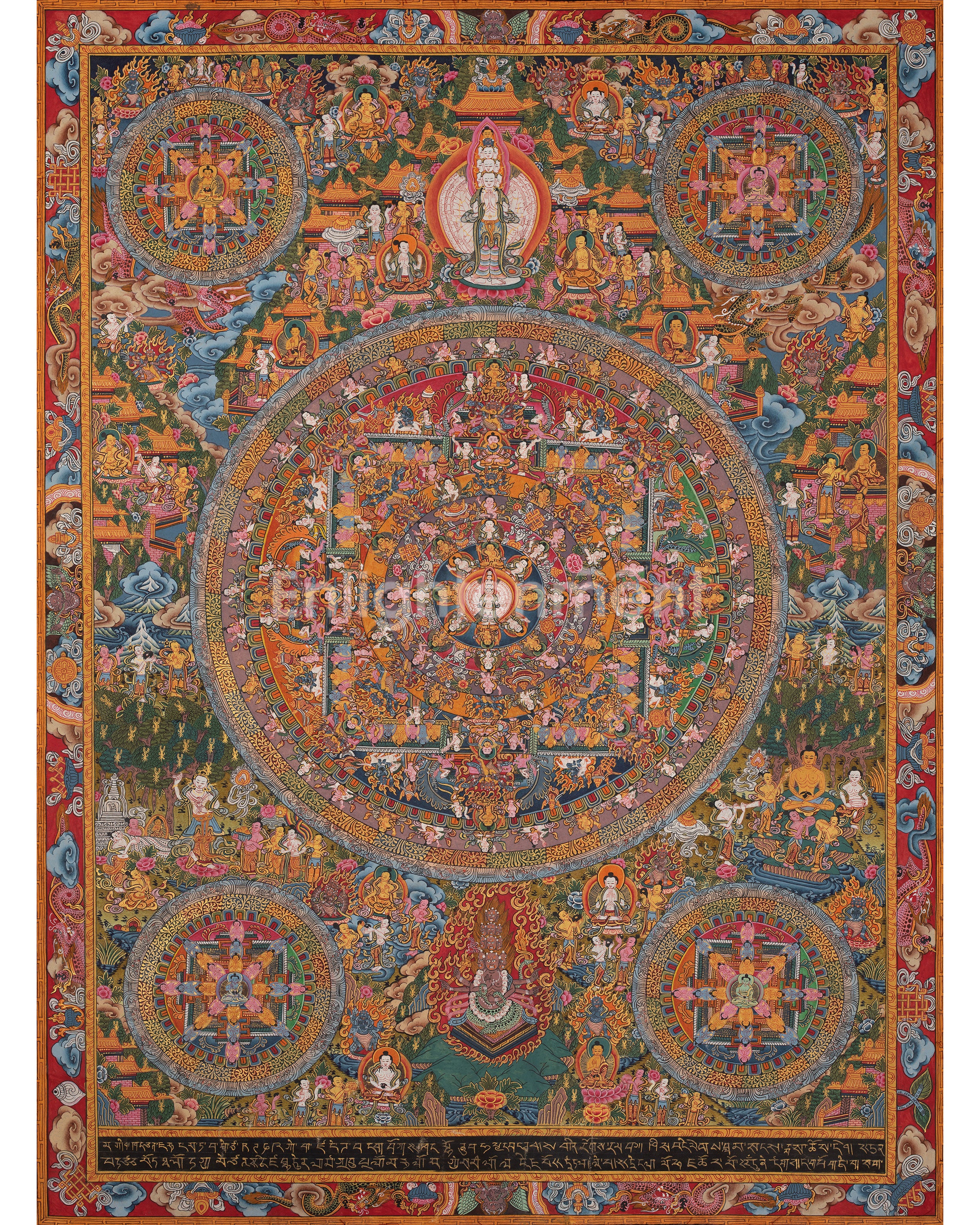 Mandala1000 Armed Lokeshvara
