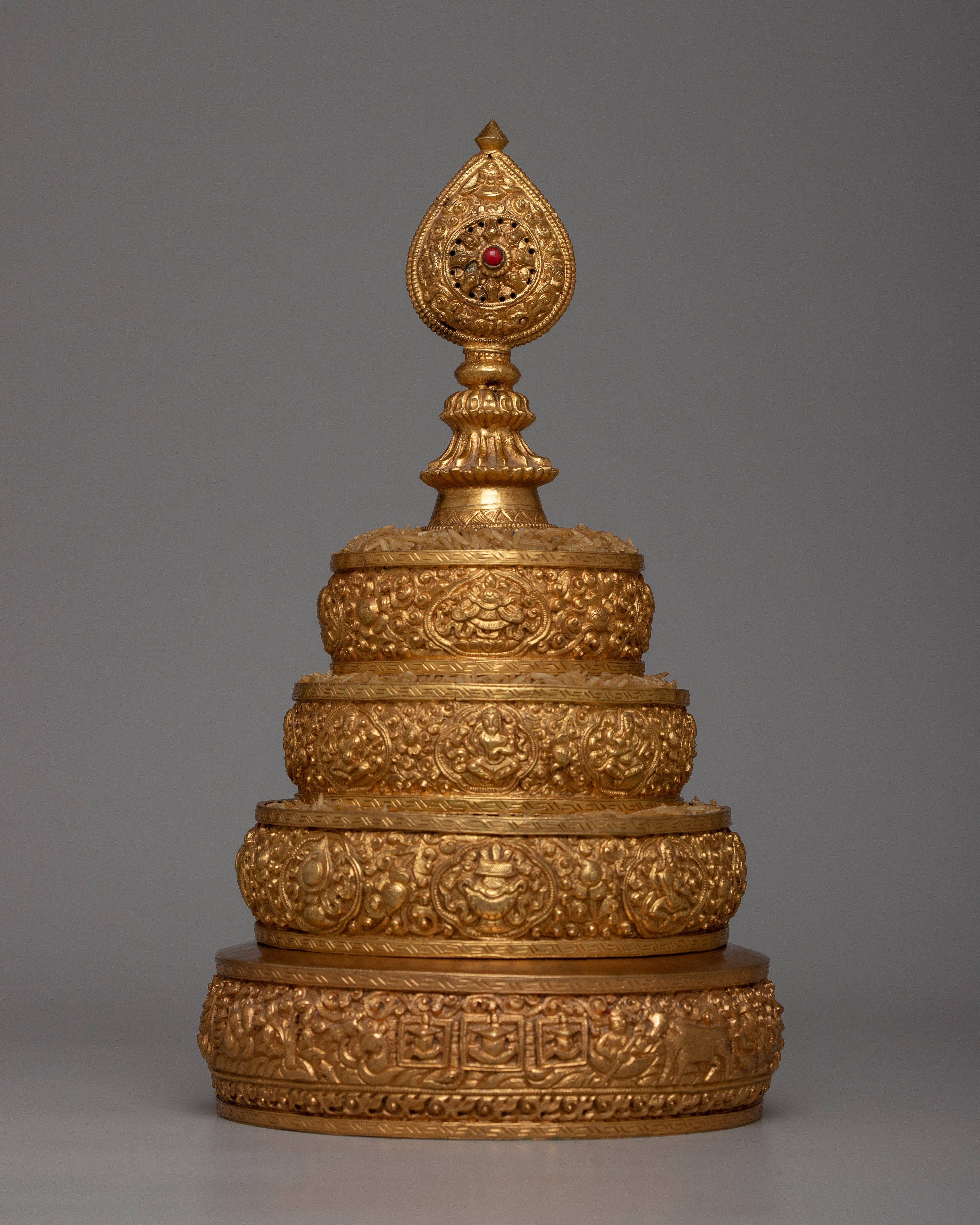 Gold Mandala Offering Set