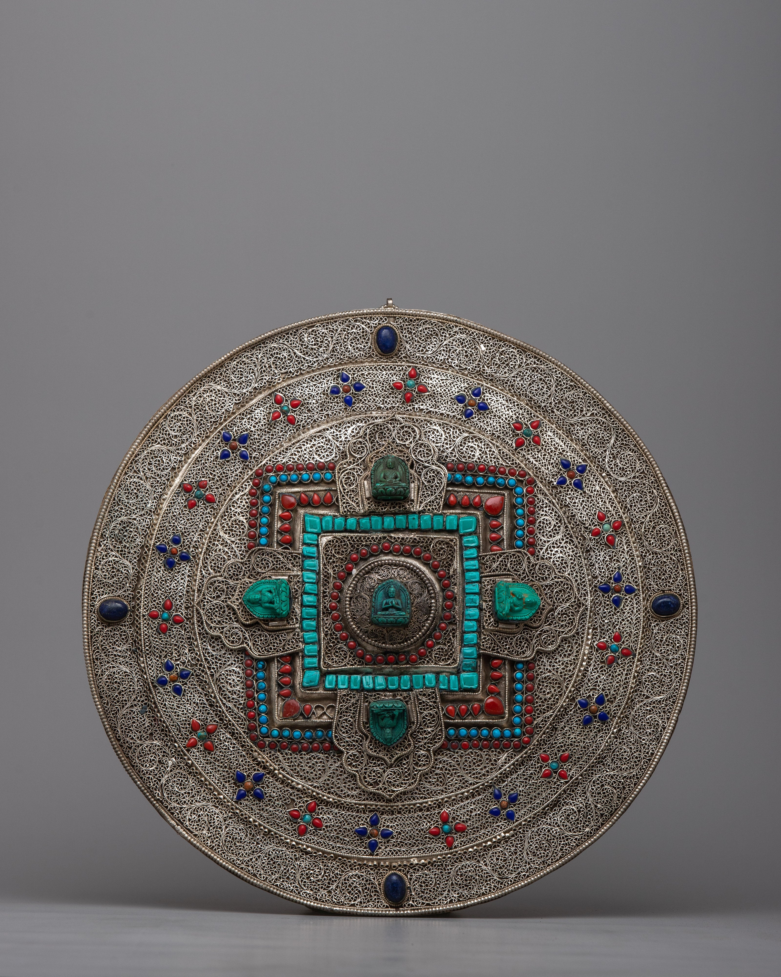 Five Dhyani Buddha Mandala Wall Hanging