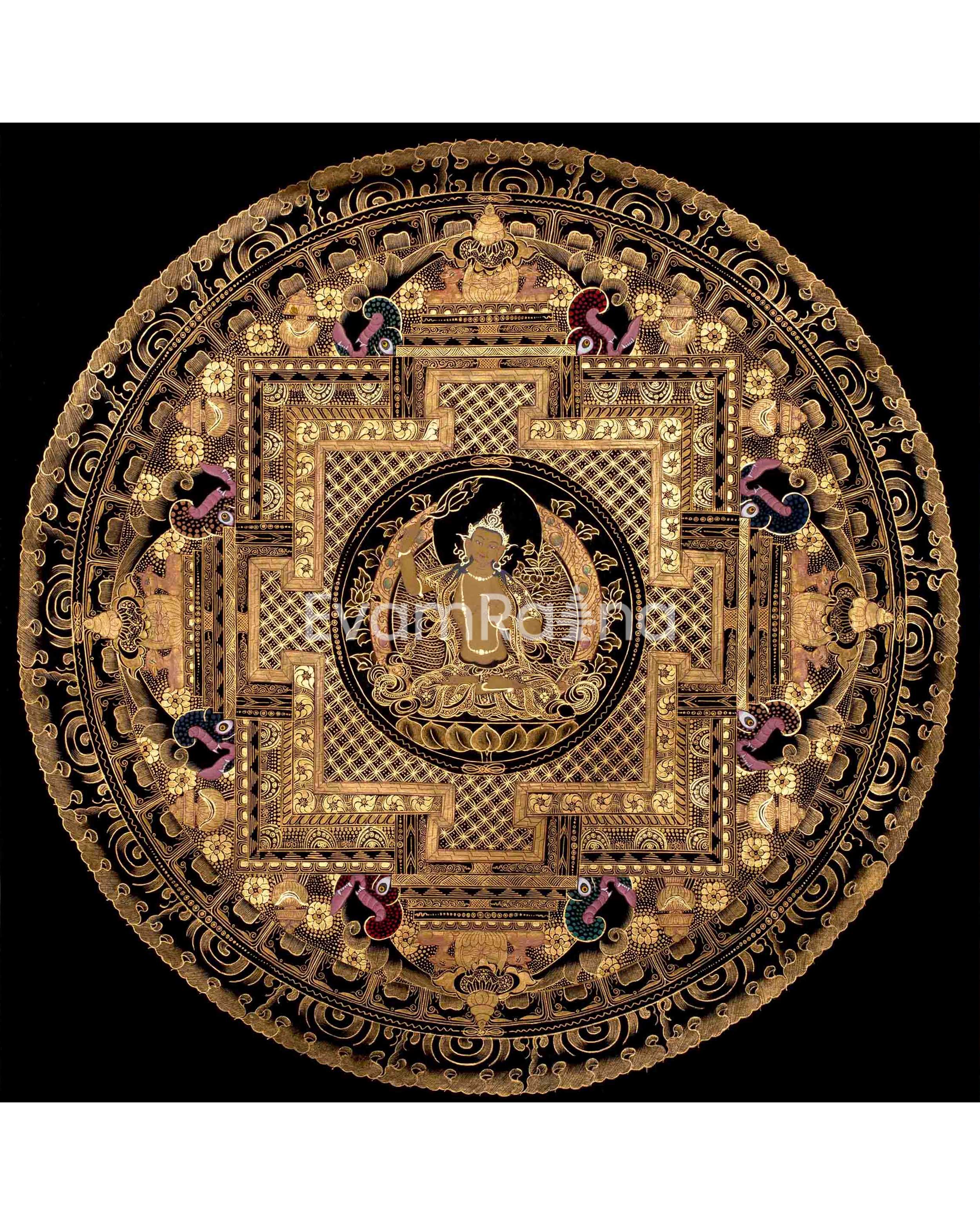 Manjushri Mandala Thangka Painting