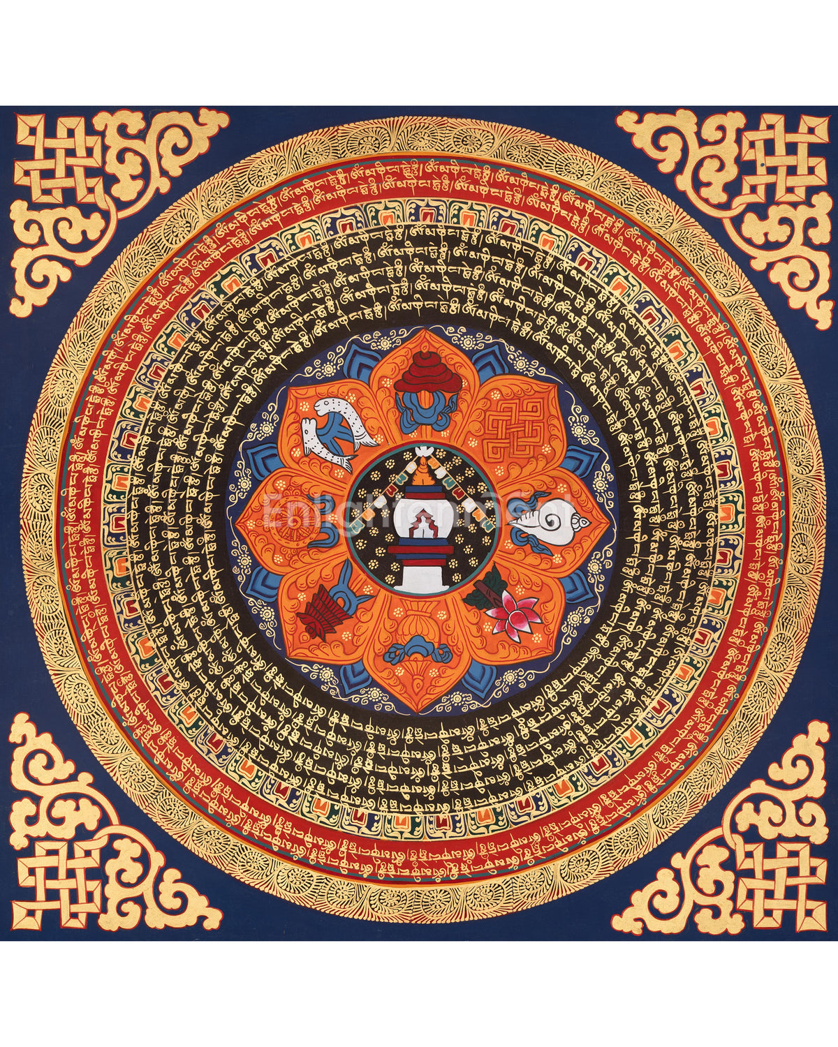 Mandala of the Eight Auspicious Symbols