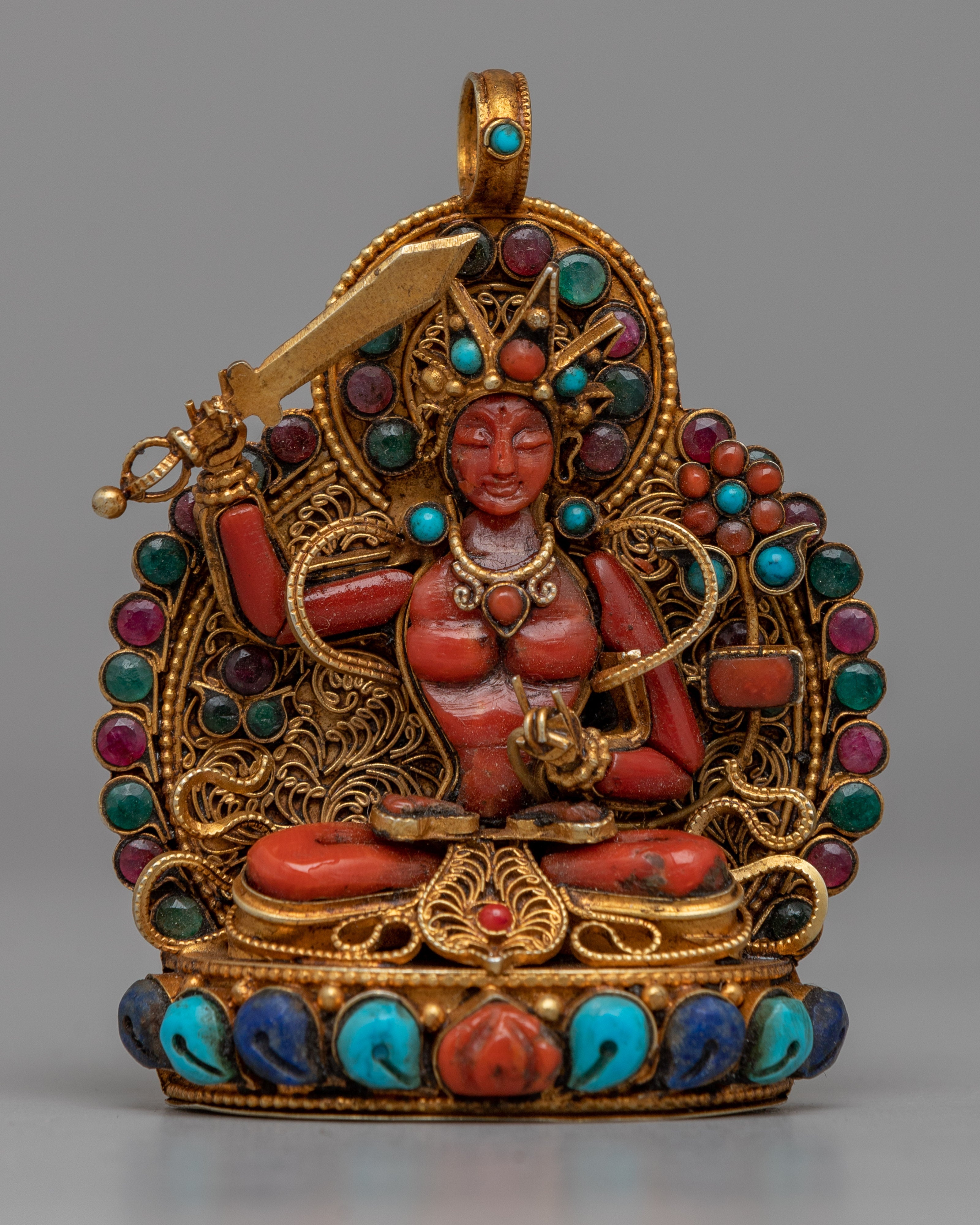 Manjushri Silver Locket