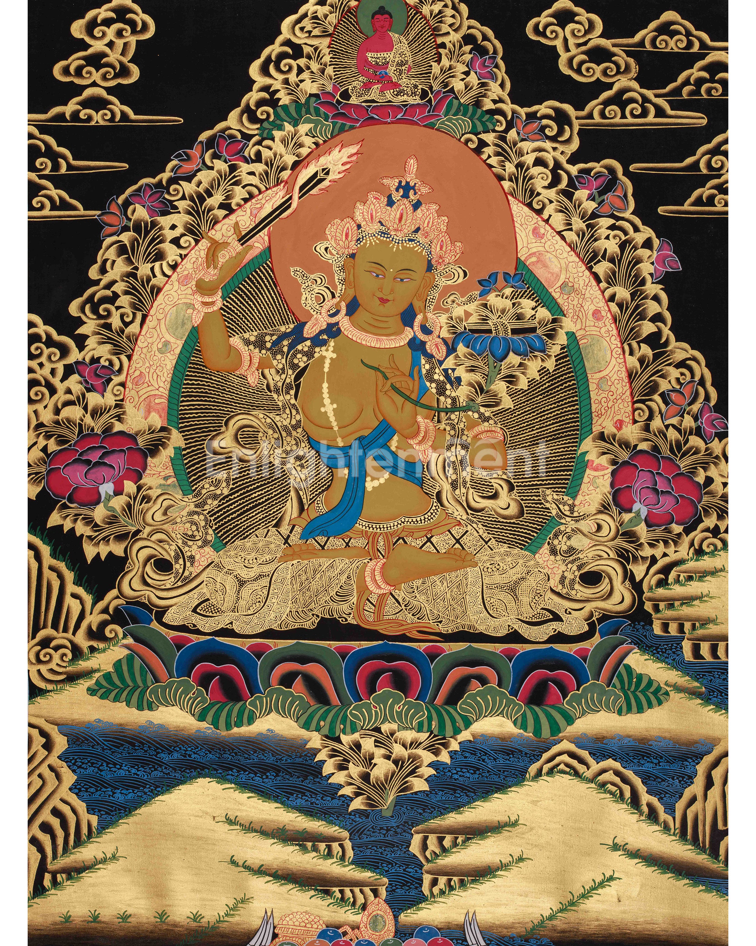 Manjushri Bodhisattva of Wisdom Art