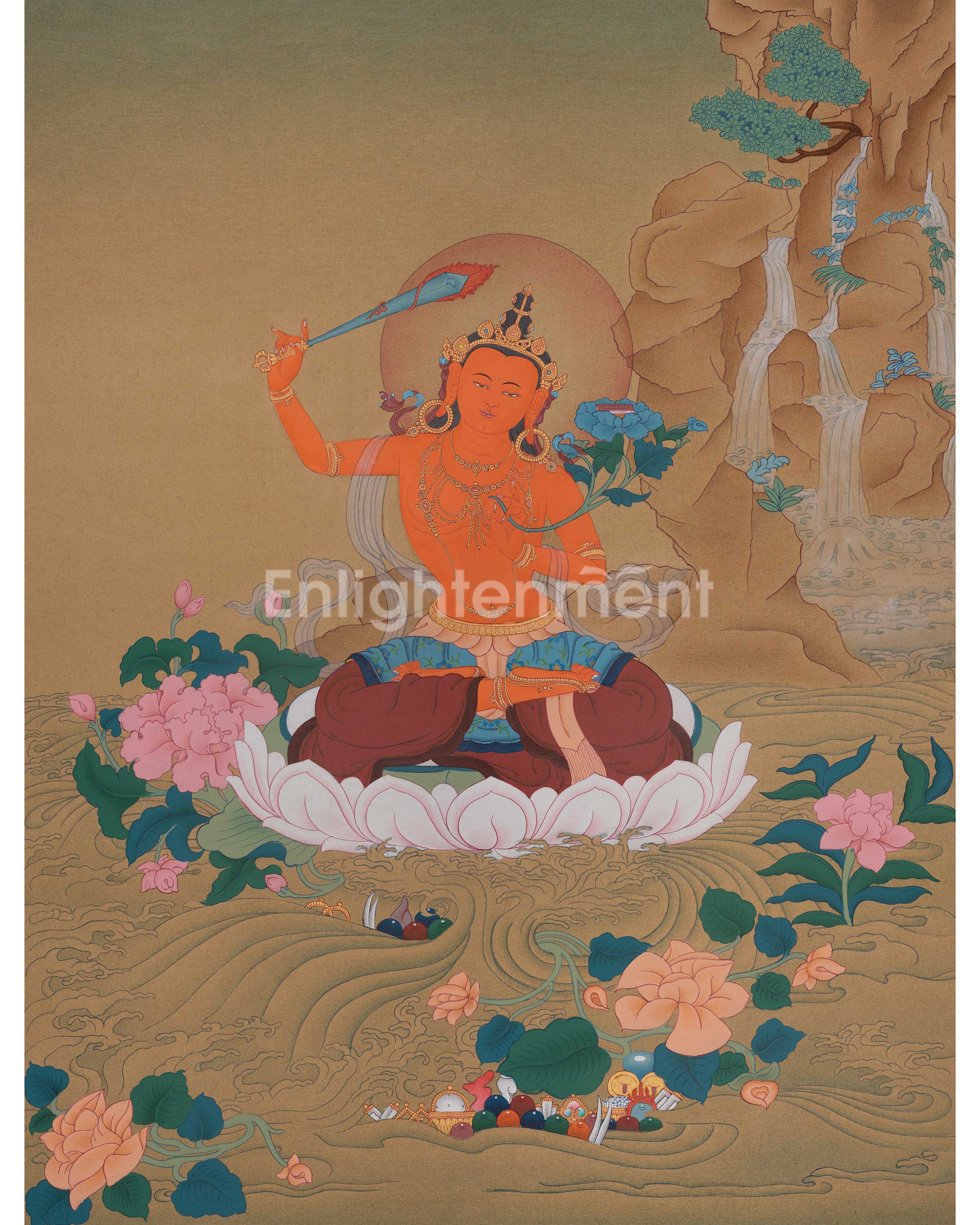 Manjushri Buddhist Deity Art