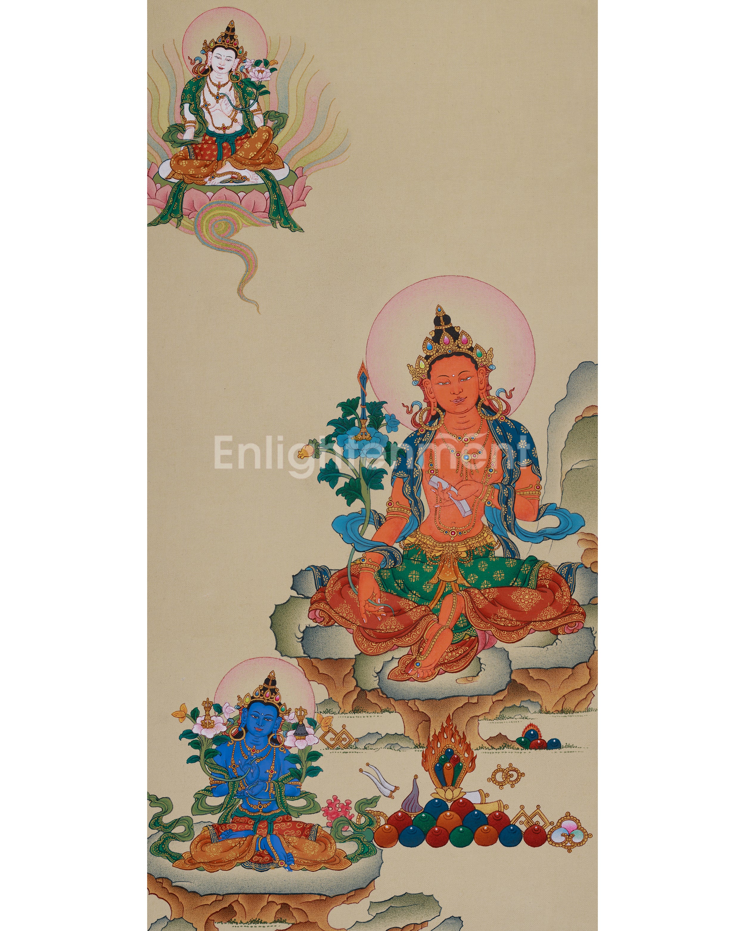 Manjushri Wisdom Bodhisattva Thangka