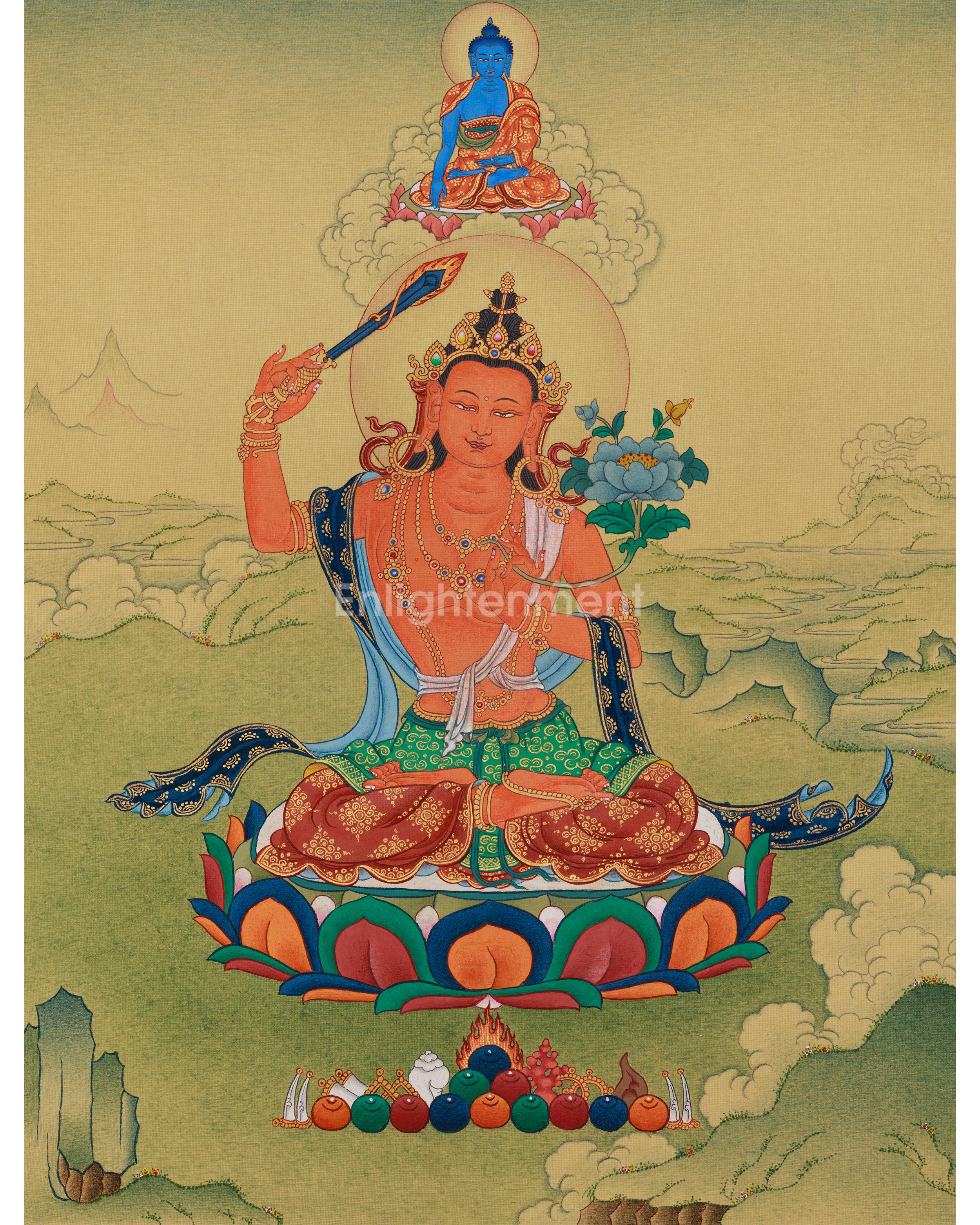 Manjushri with Mitrupa Buddha