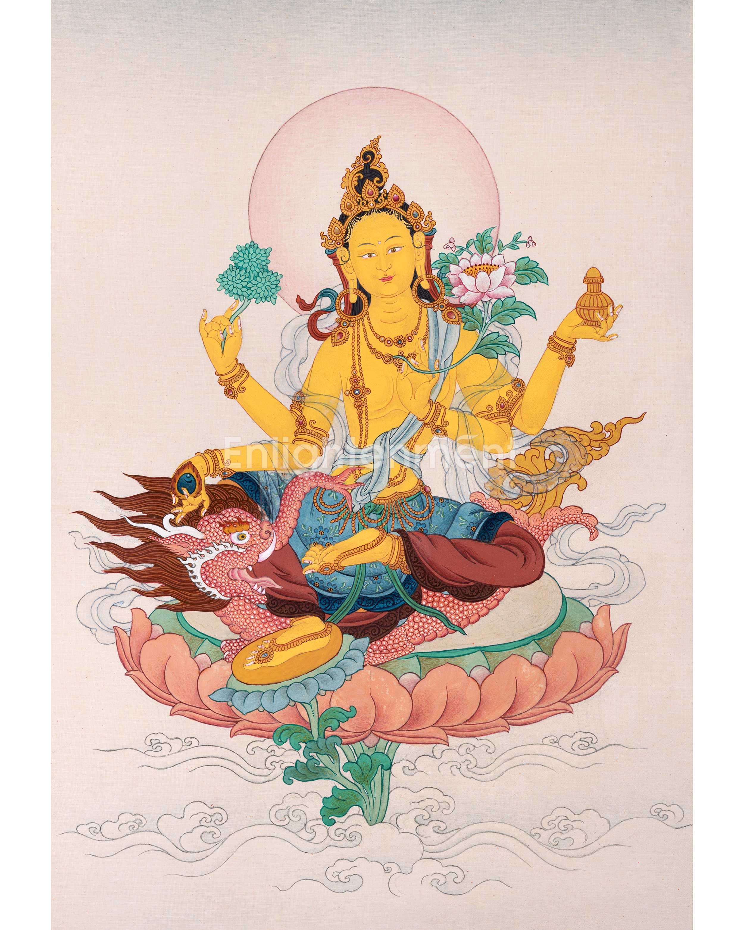 Mara Sundana Vasitattama Tara | 21 Tara of Surya Gupta Thangka