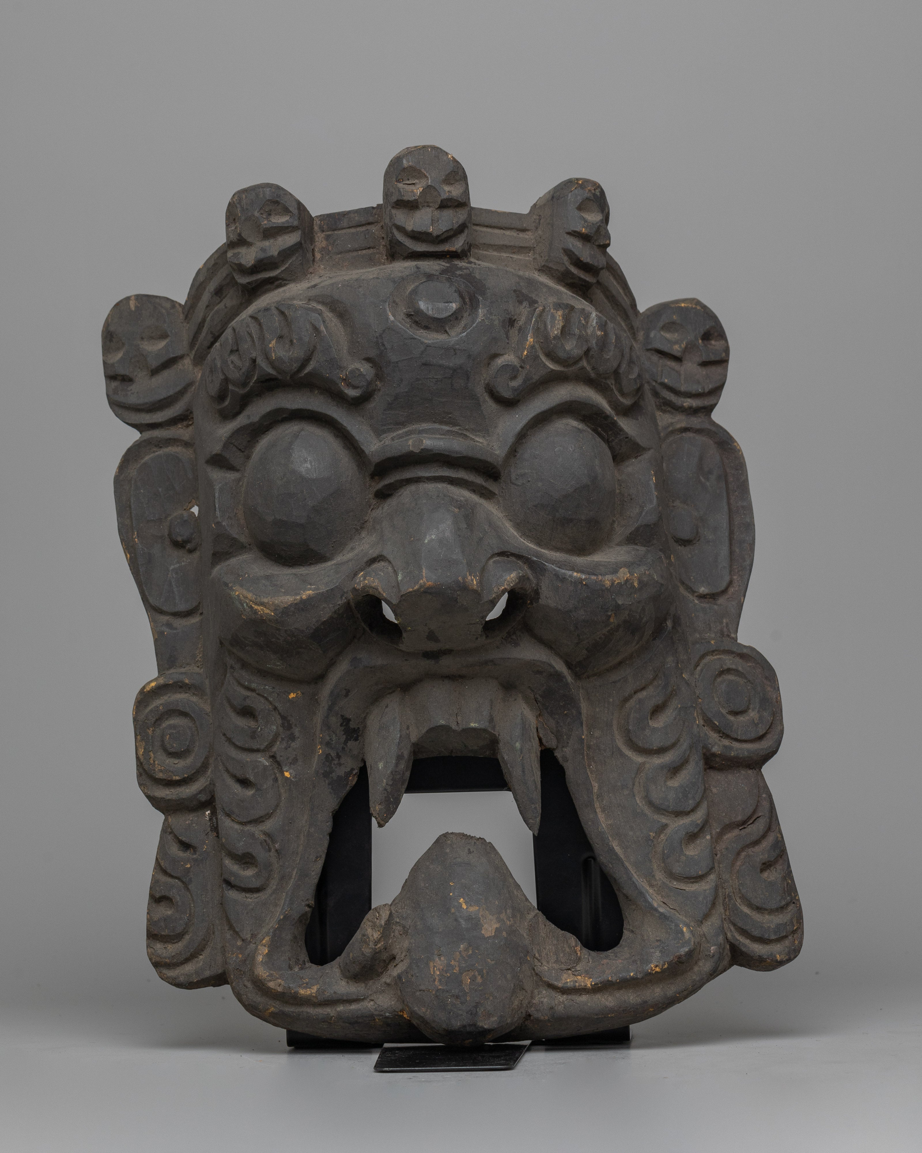 Mahakala Wooden Mask,