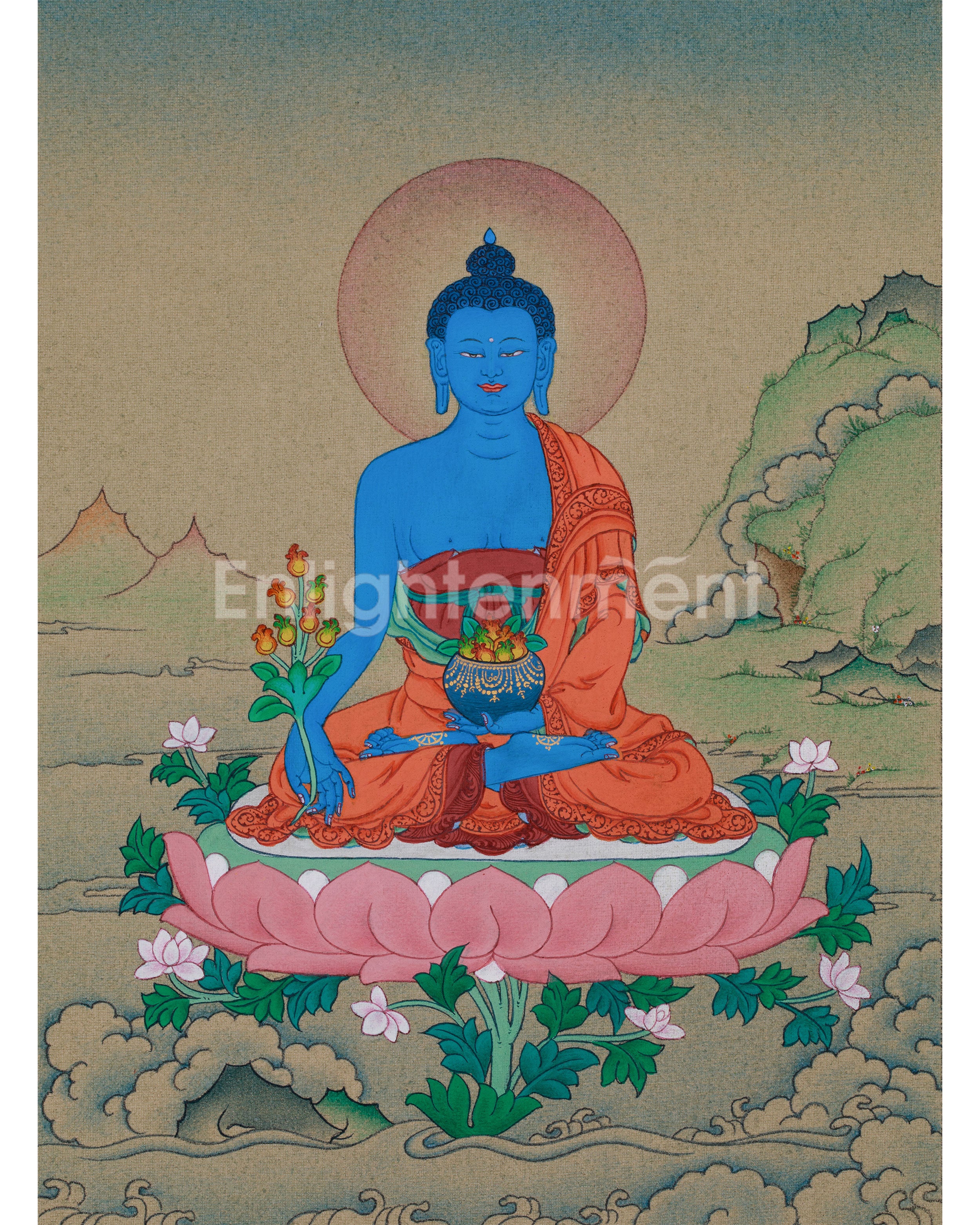 Master of Healing, Medicine Buddha Thangka