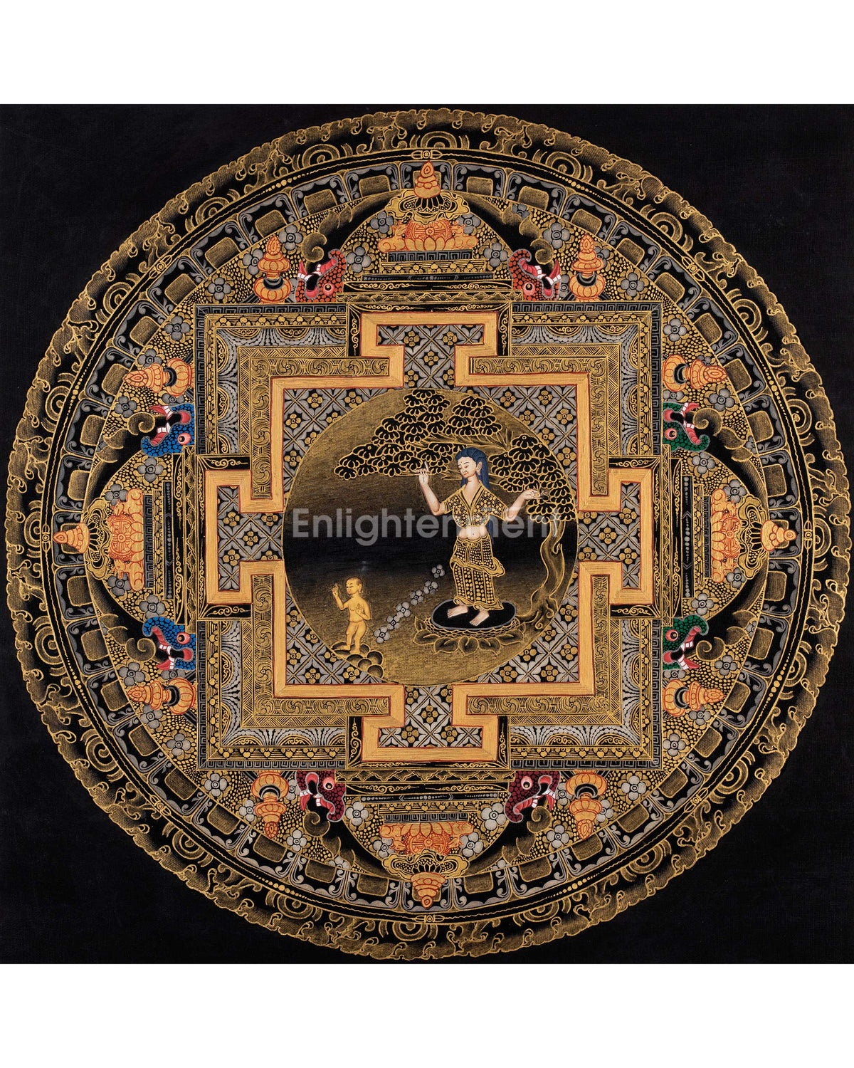 Mayadevi Wall Handing Mandala Thangka